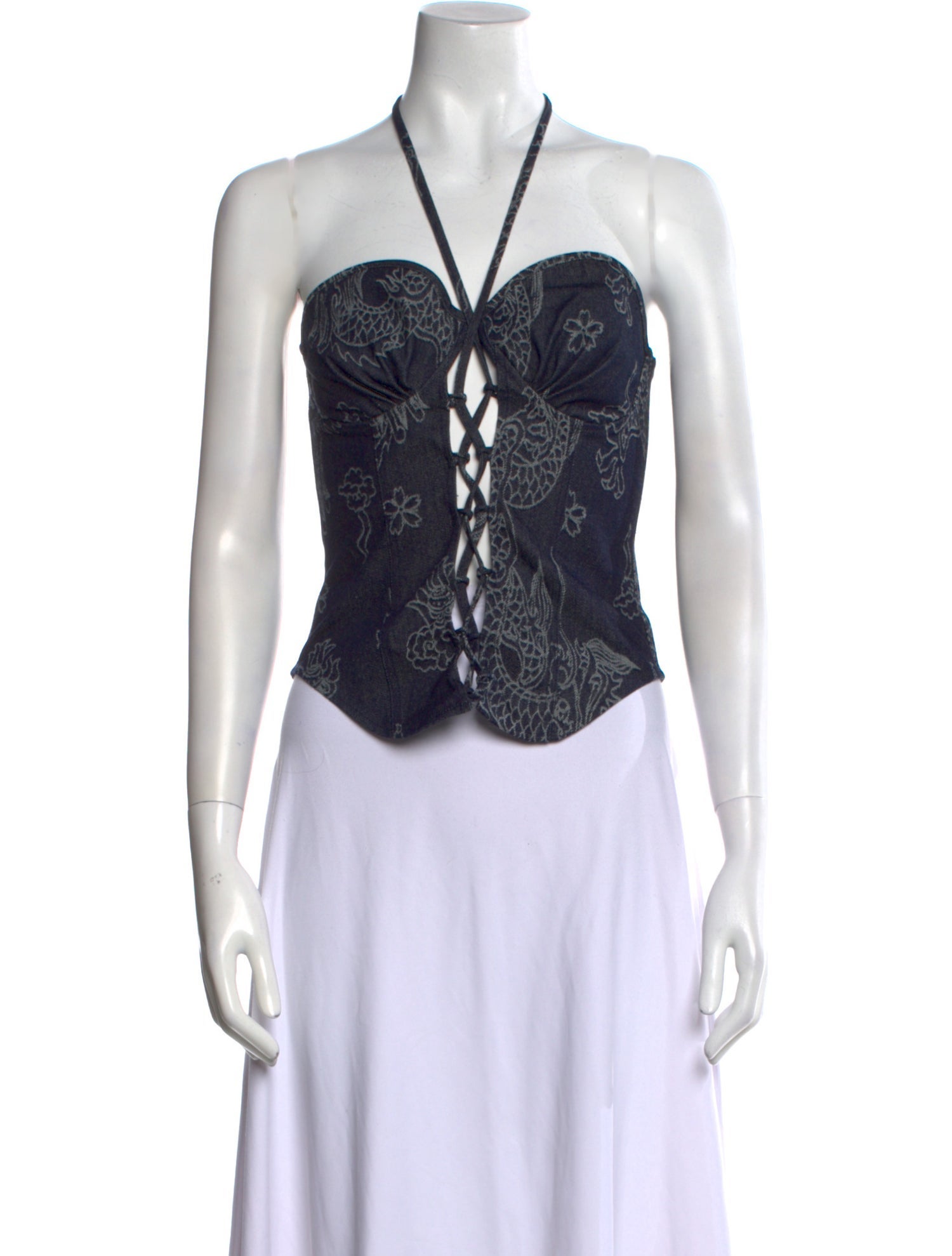 Kim Shui V-Neck Sleeveless Crop Top