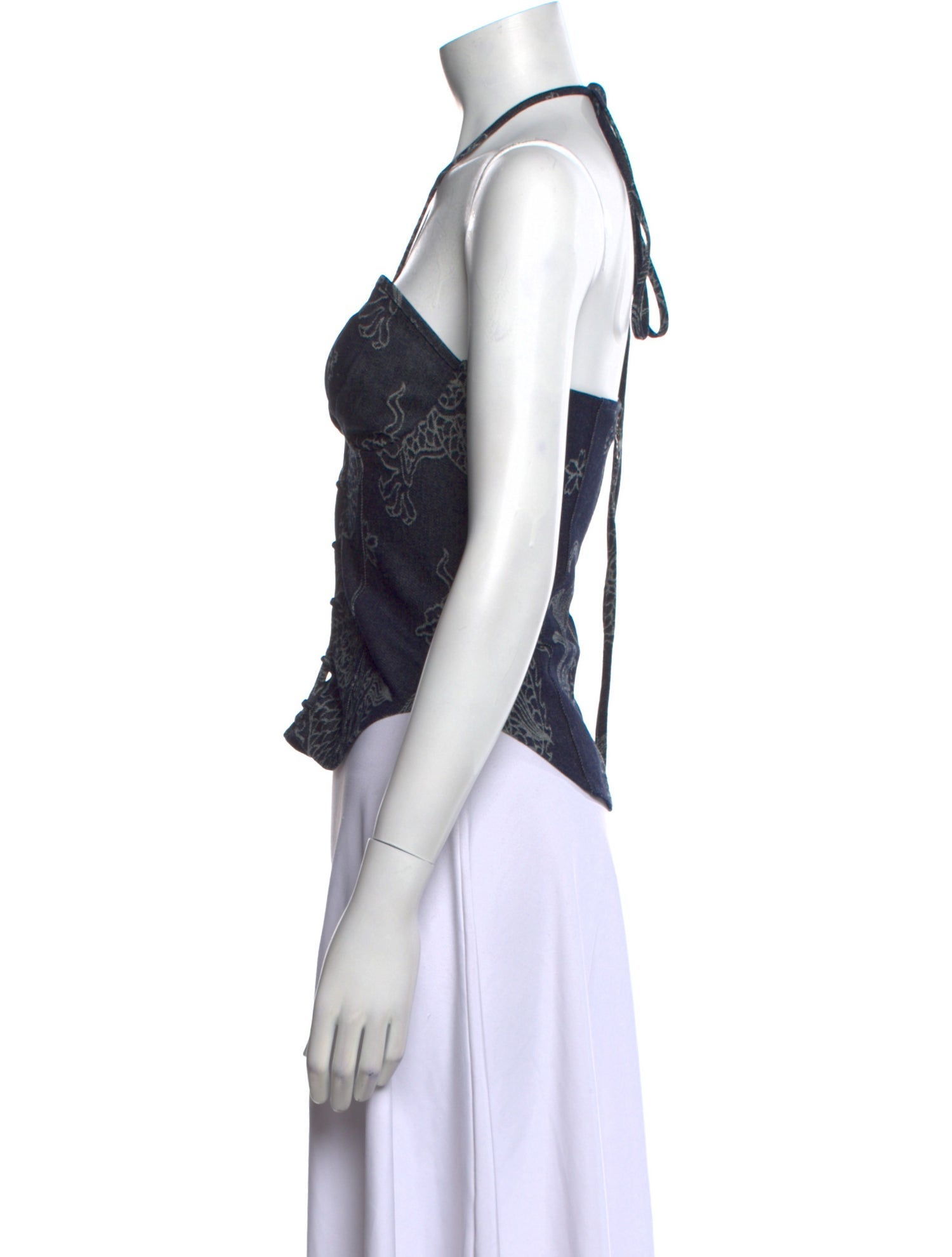 Kim Shui V-Neck Sleeveless Crop Top