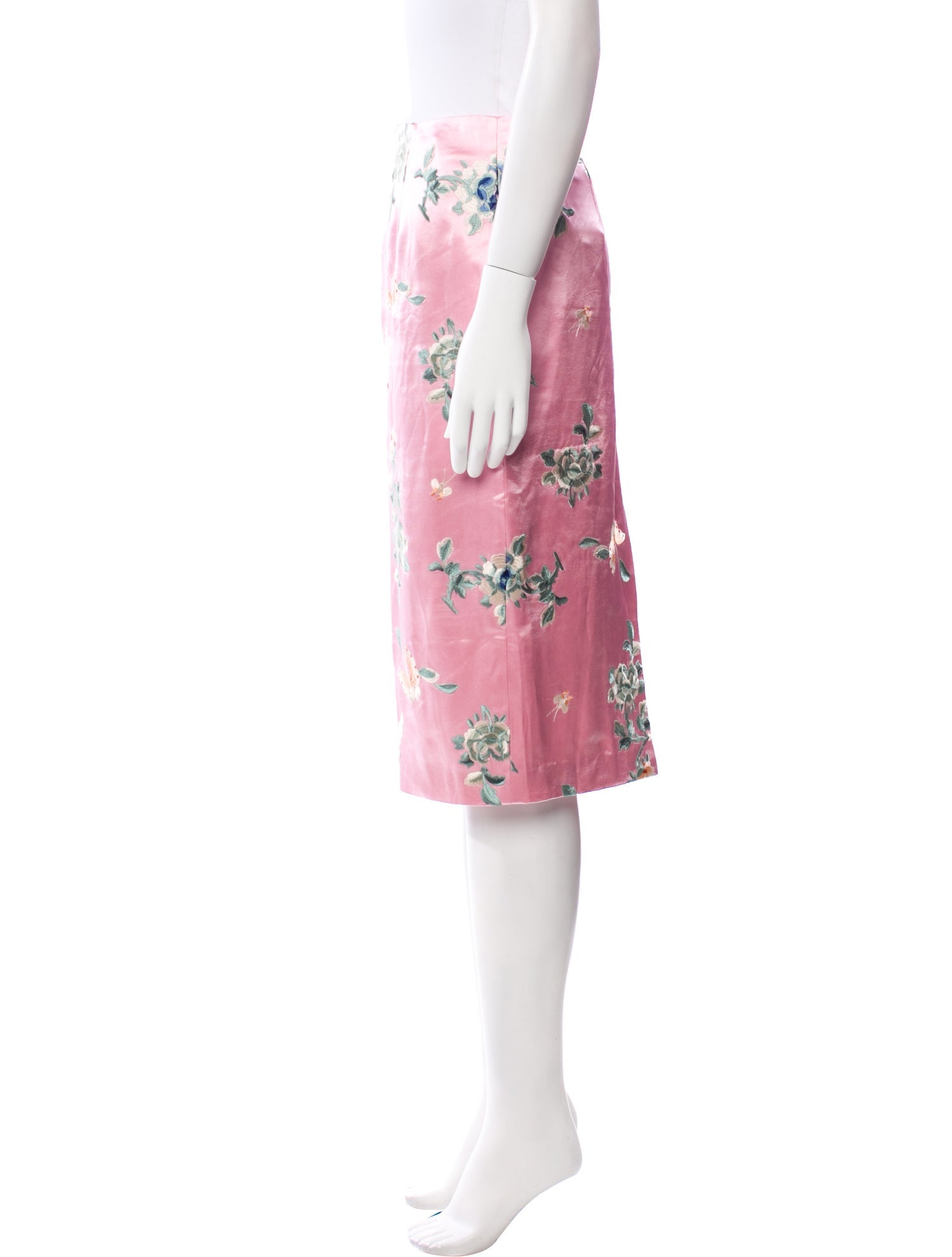 Kim Shui Silk Knee-Length Skirt w/ Tags