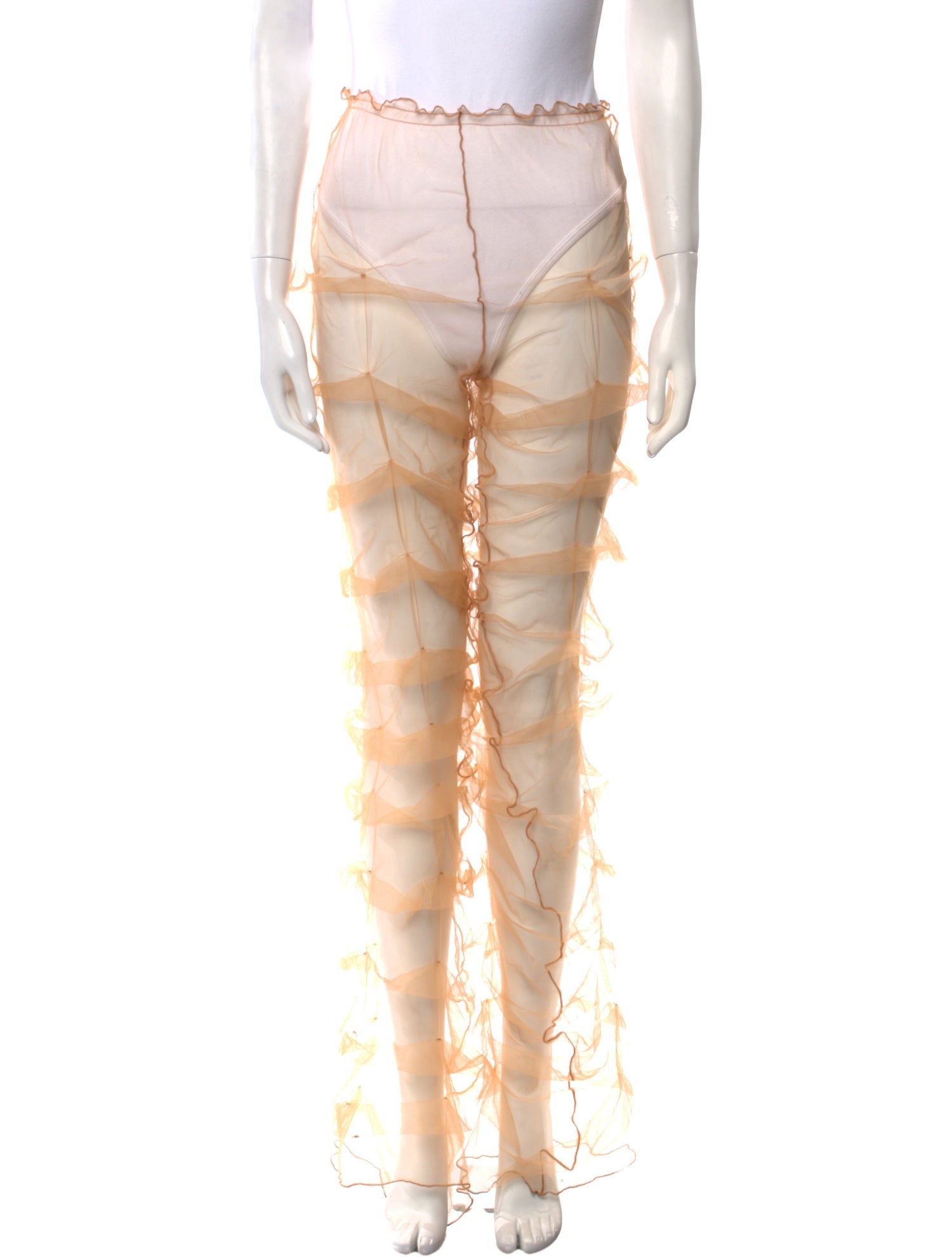 Kim Shui Lace Pattern Skinny Leg Pants