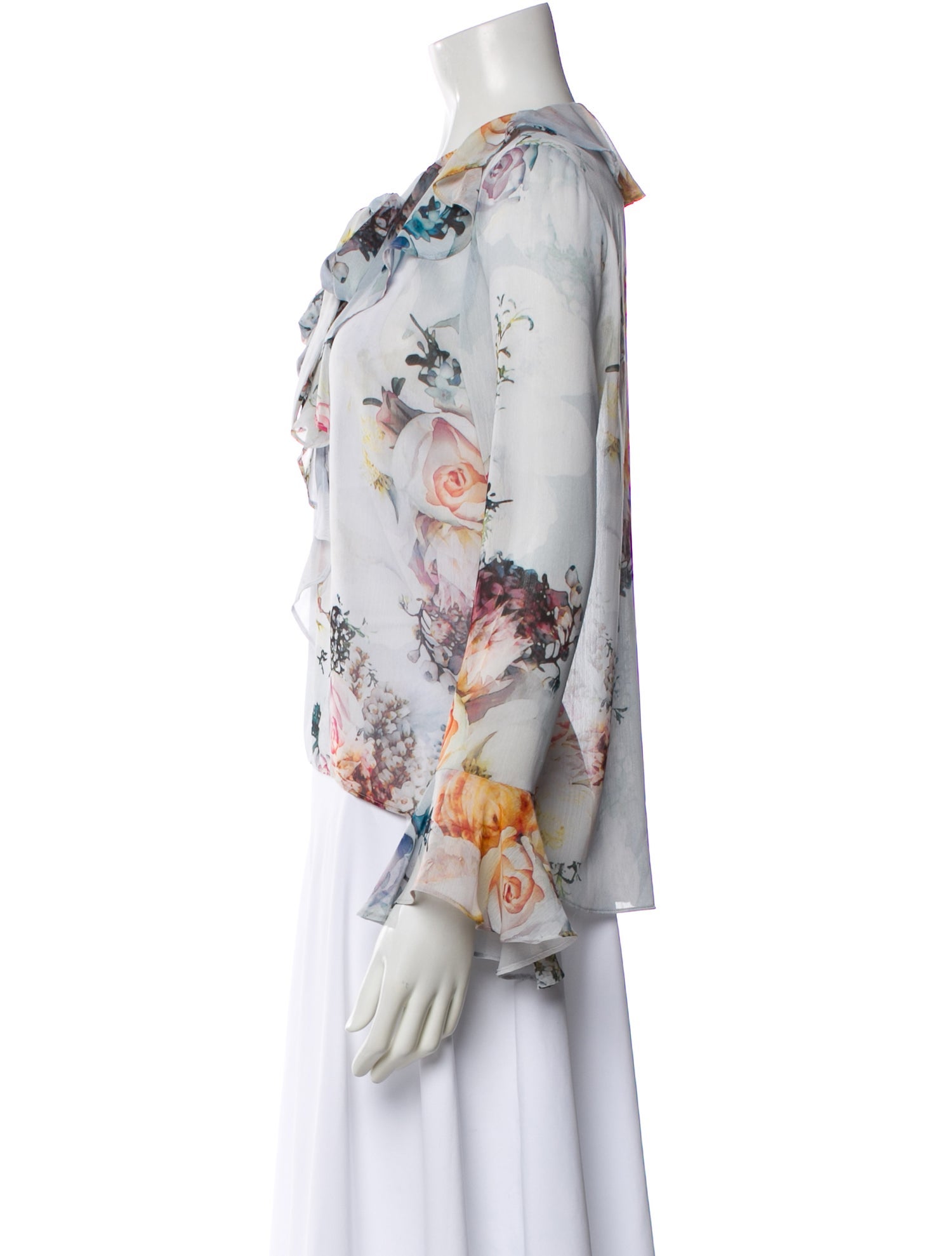 We are Kindred Floral Print Tie Neck Blouse