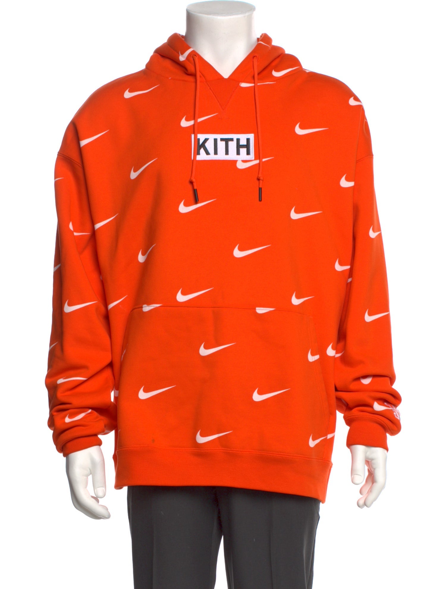 nike kith hoodie orange