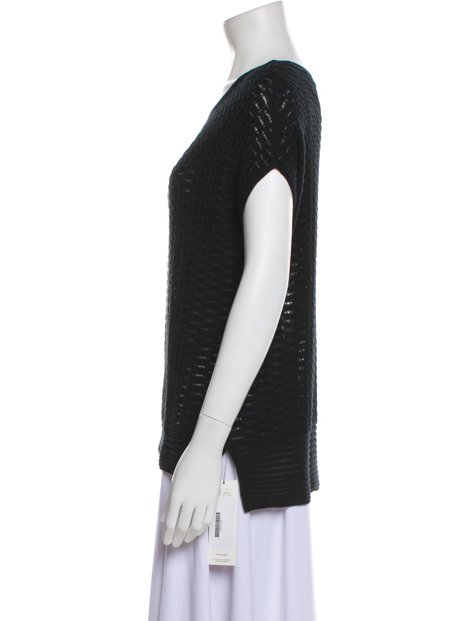 Kinross Cashmere Linen Scoop Neck Top w/ Tags