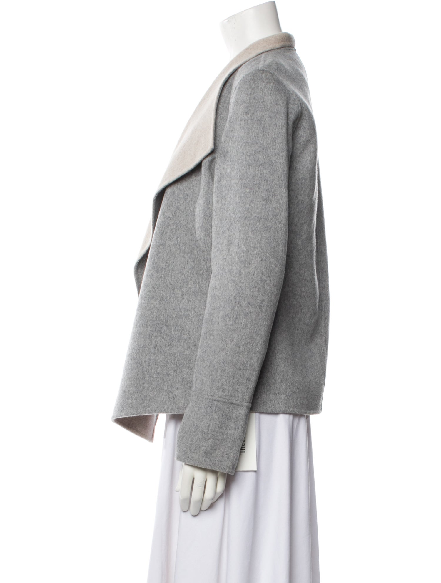 Kinross Cashmere Wool Colorblock Pattern Evening Jacket