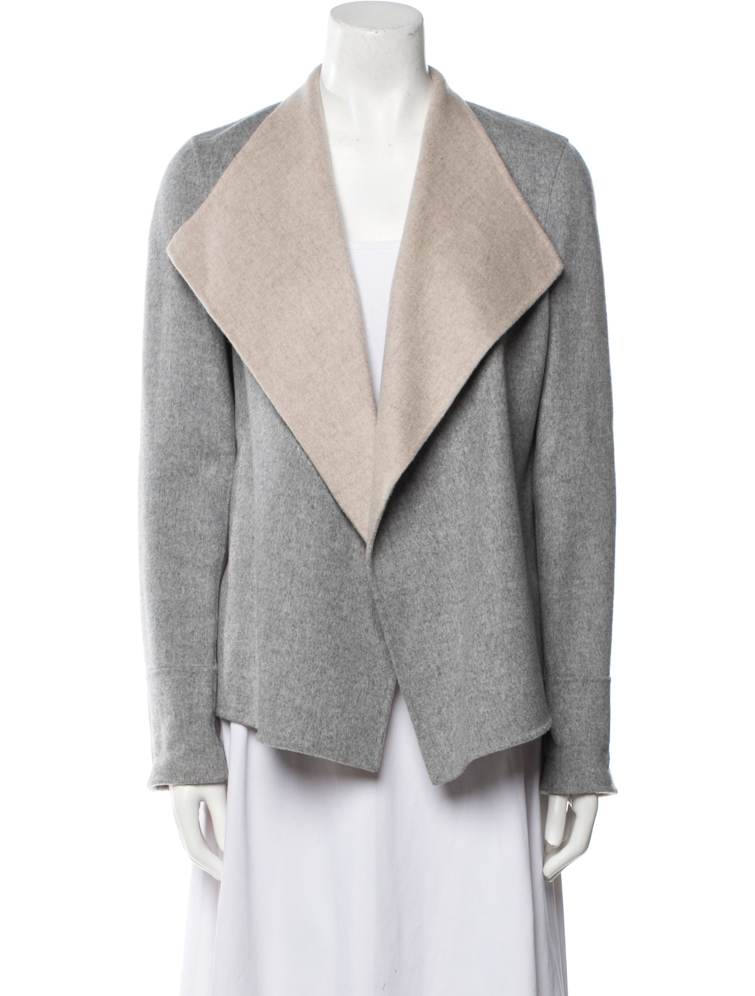 Kinross Cashmere Wool Colorblock Pattern Jacket