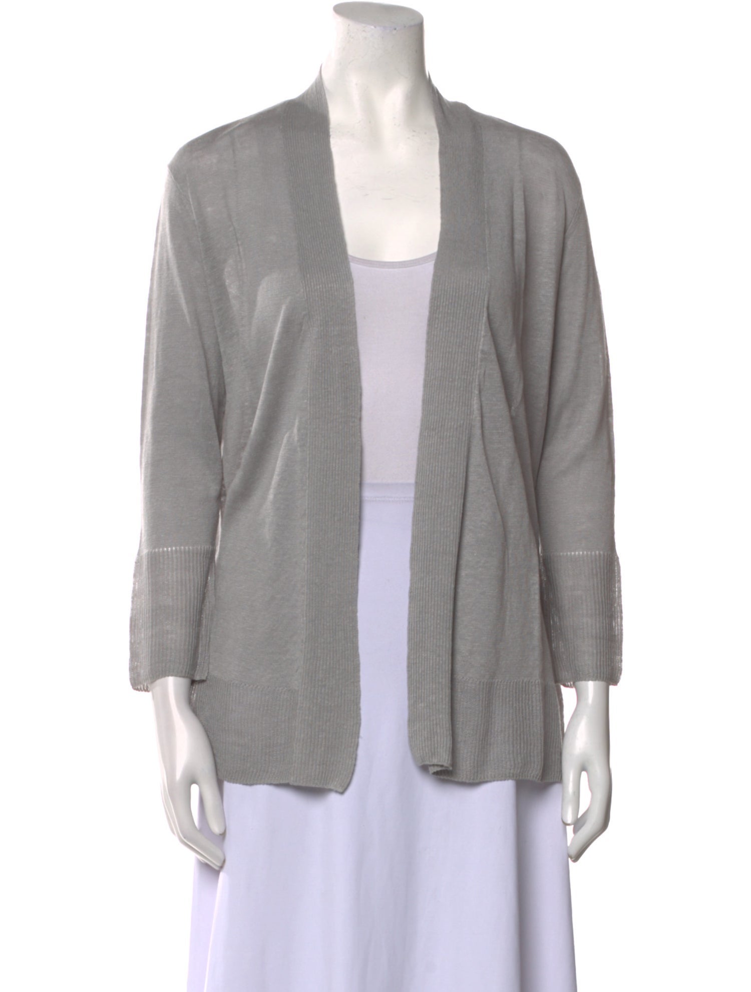 Kinross Cashmere Linen Open Front Sweater w/ Tags