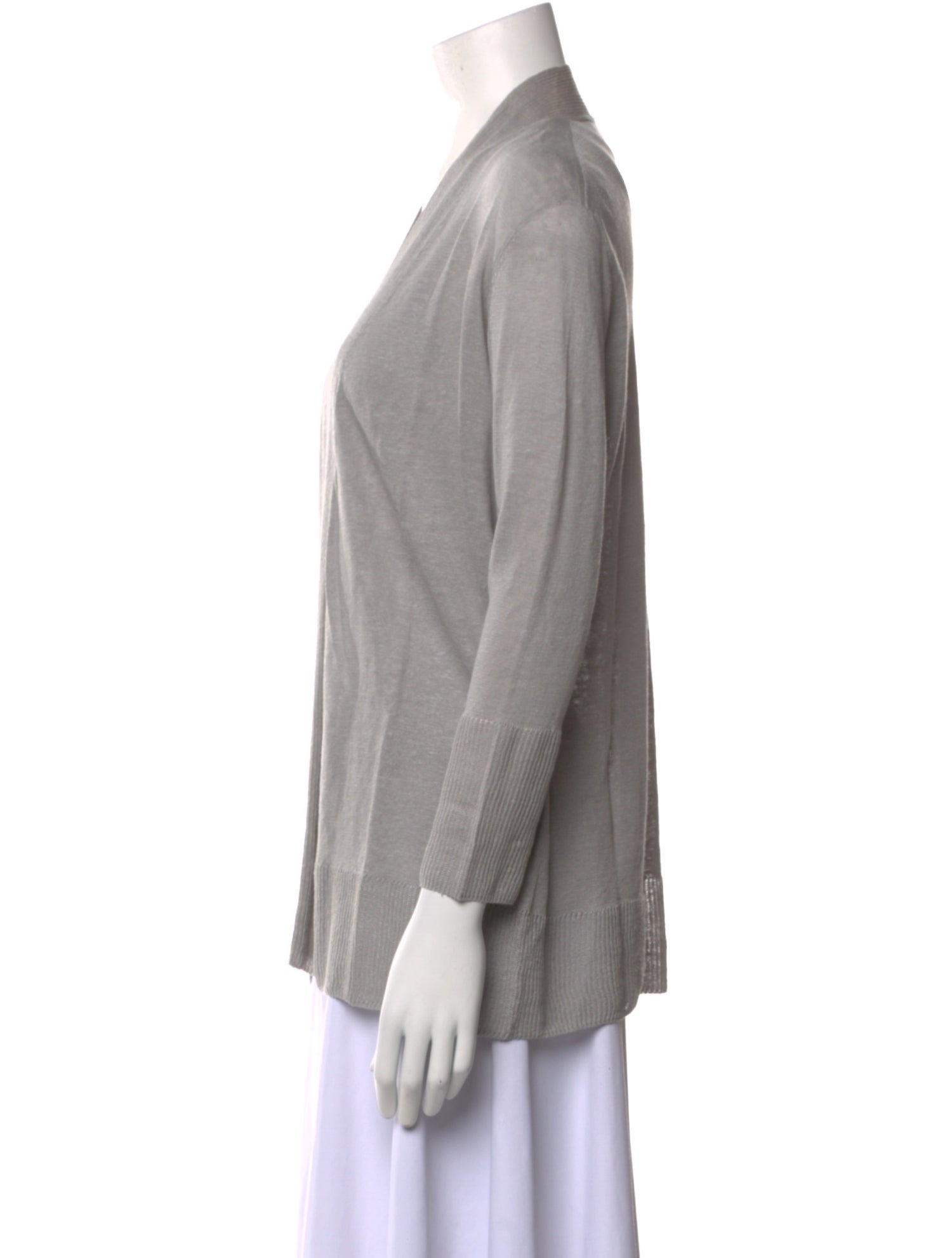 Kinross Cashmere Linen Open Front Sweater w/ Tags