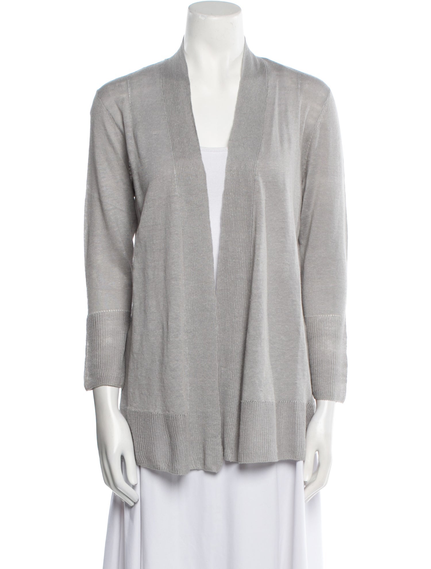 Kinross Cashmere Linen Open Front Sweater w/ Tags