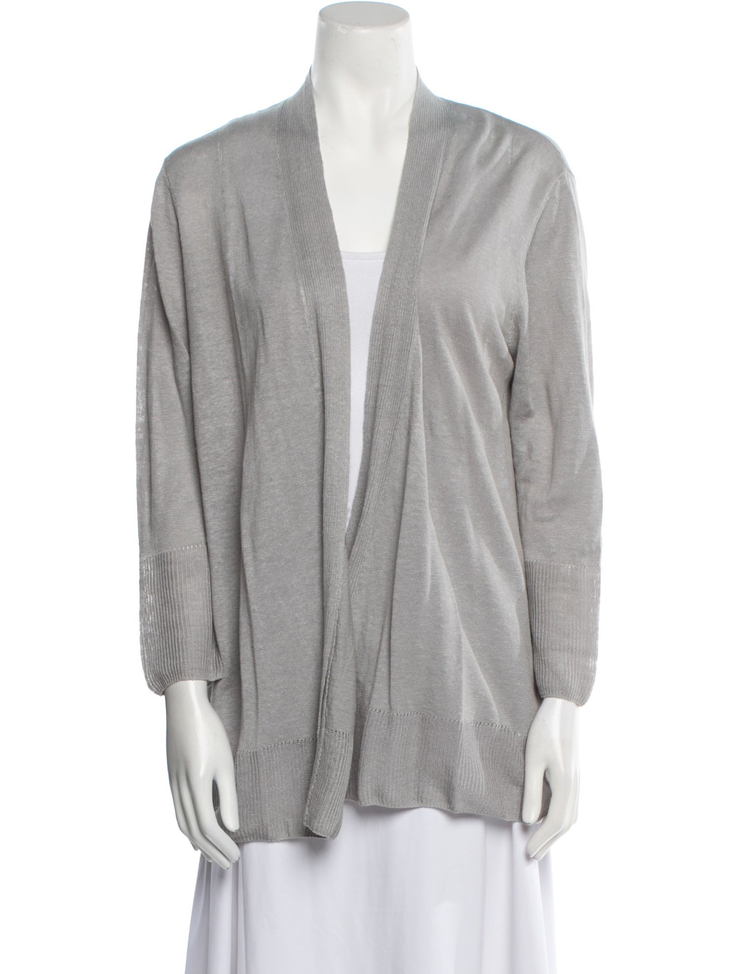 Kinross Cashmere Linen Open Front Sweater w/ Tags