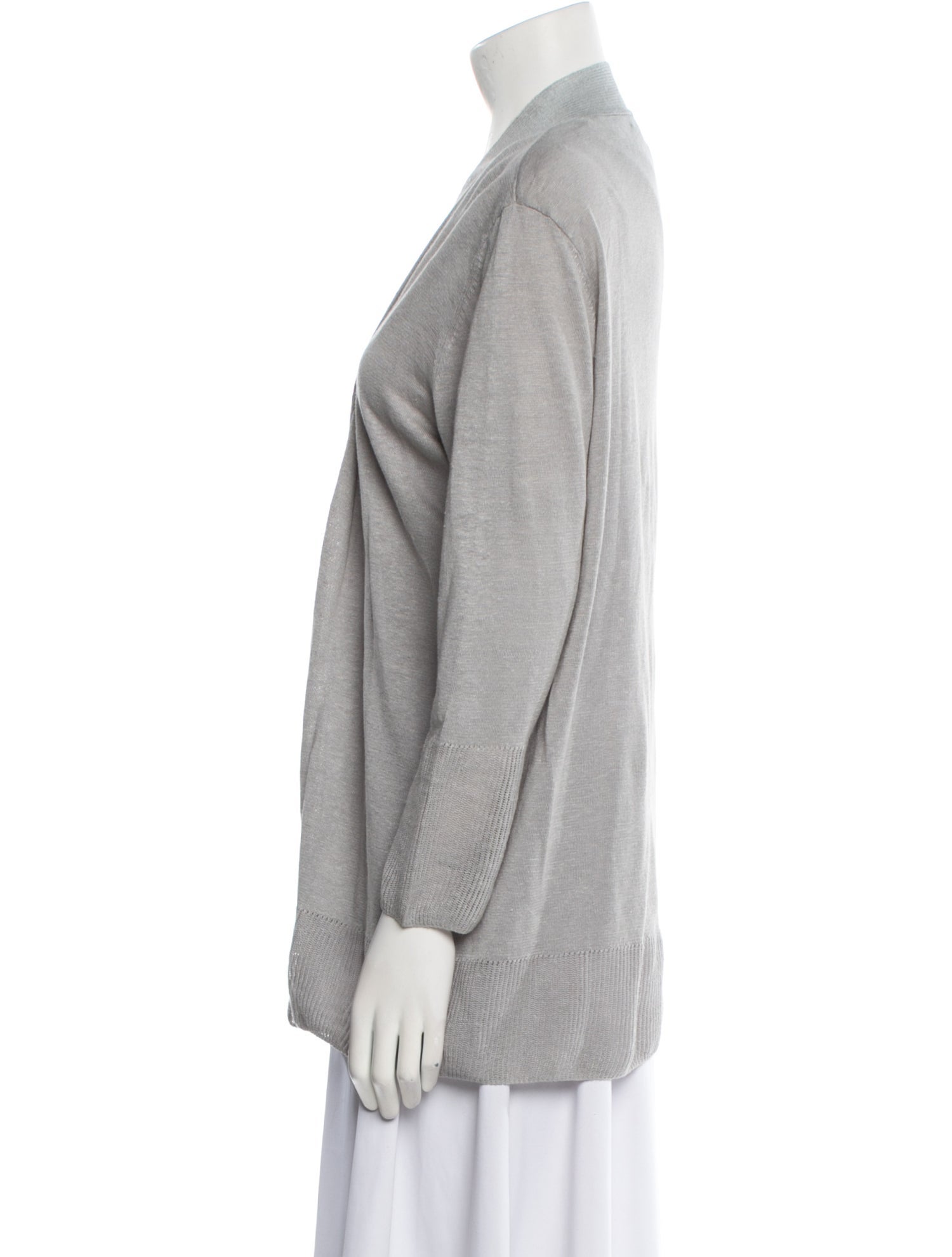 Kinross Cashmere Linen Open Front Sweater w/ Tags