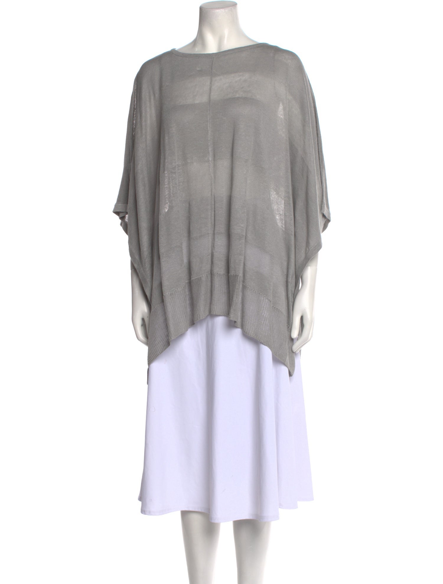 Kinross Cashmere Linen Bateau Neckline Sweater w/ Tags