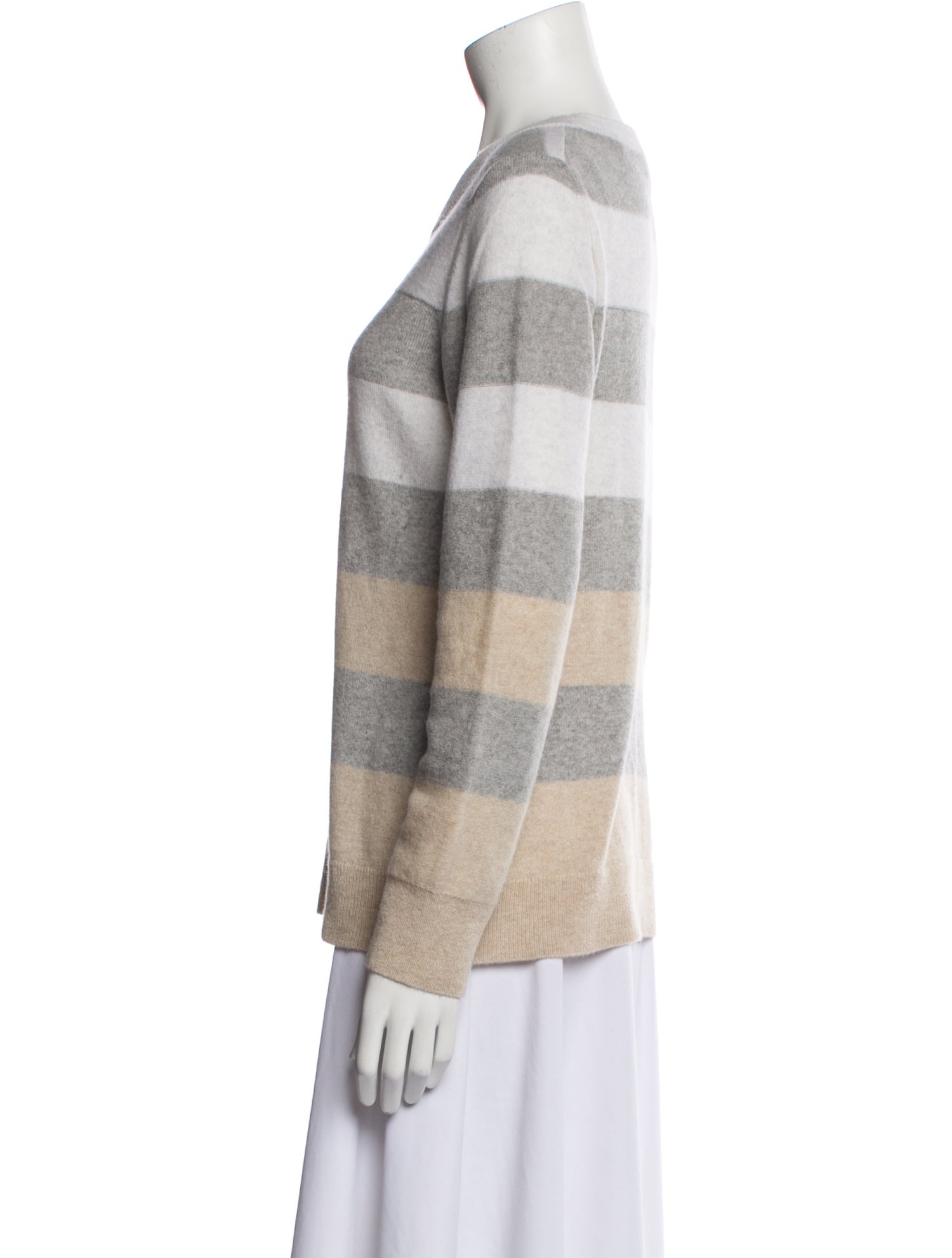 Kinross Cashmere Cashmere Striped Sweater