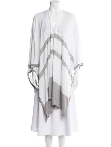 Kinross Cashmere Knitwear Linen Striped Sweater One Size