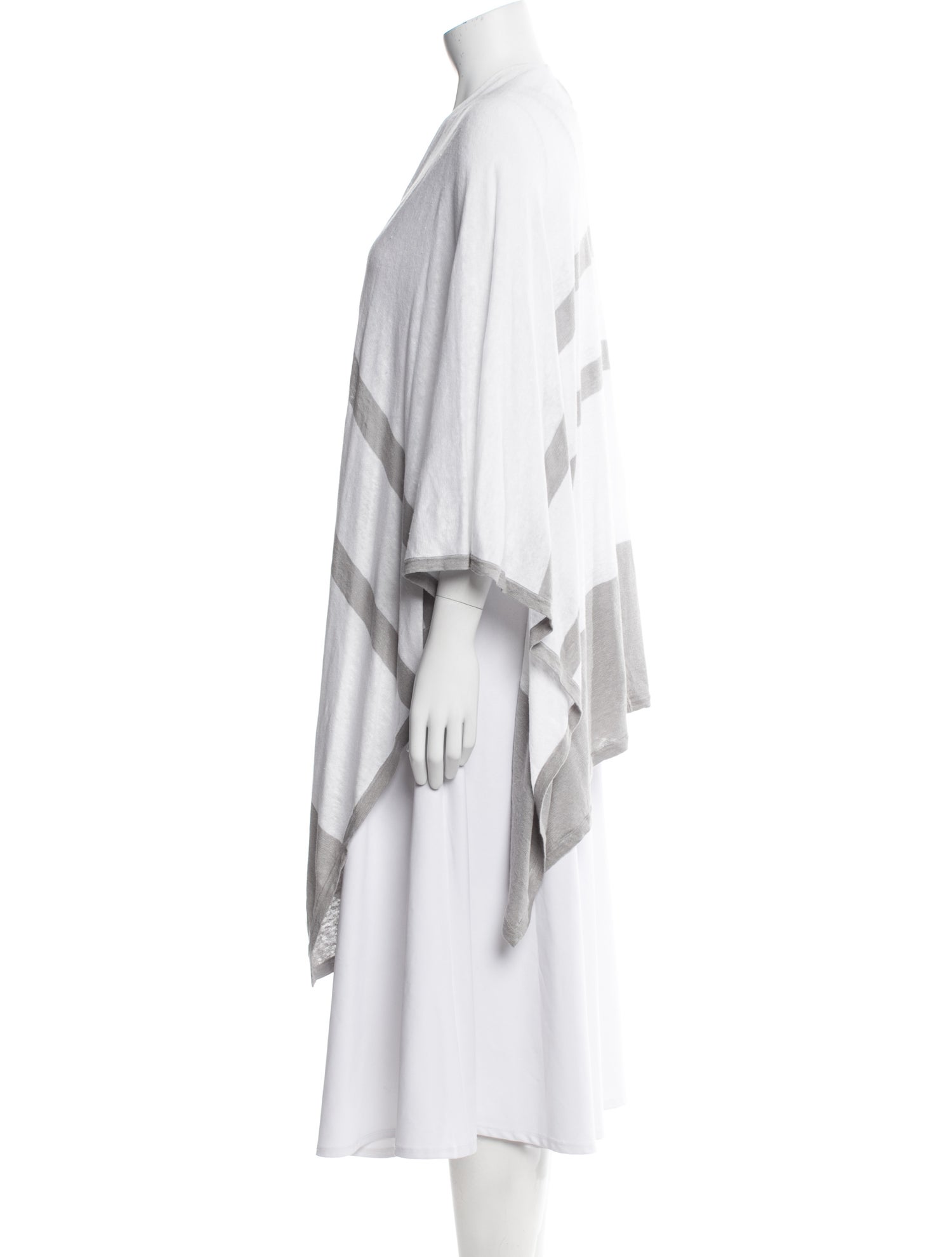 Kinross Cashmere Linen Striped Sweater w/ Tags