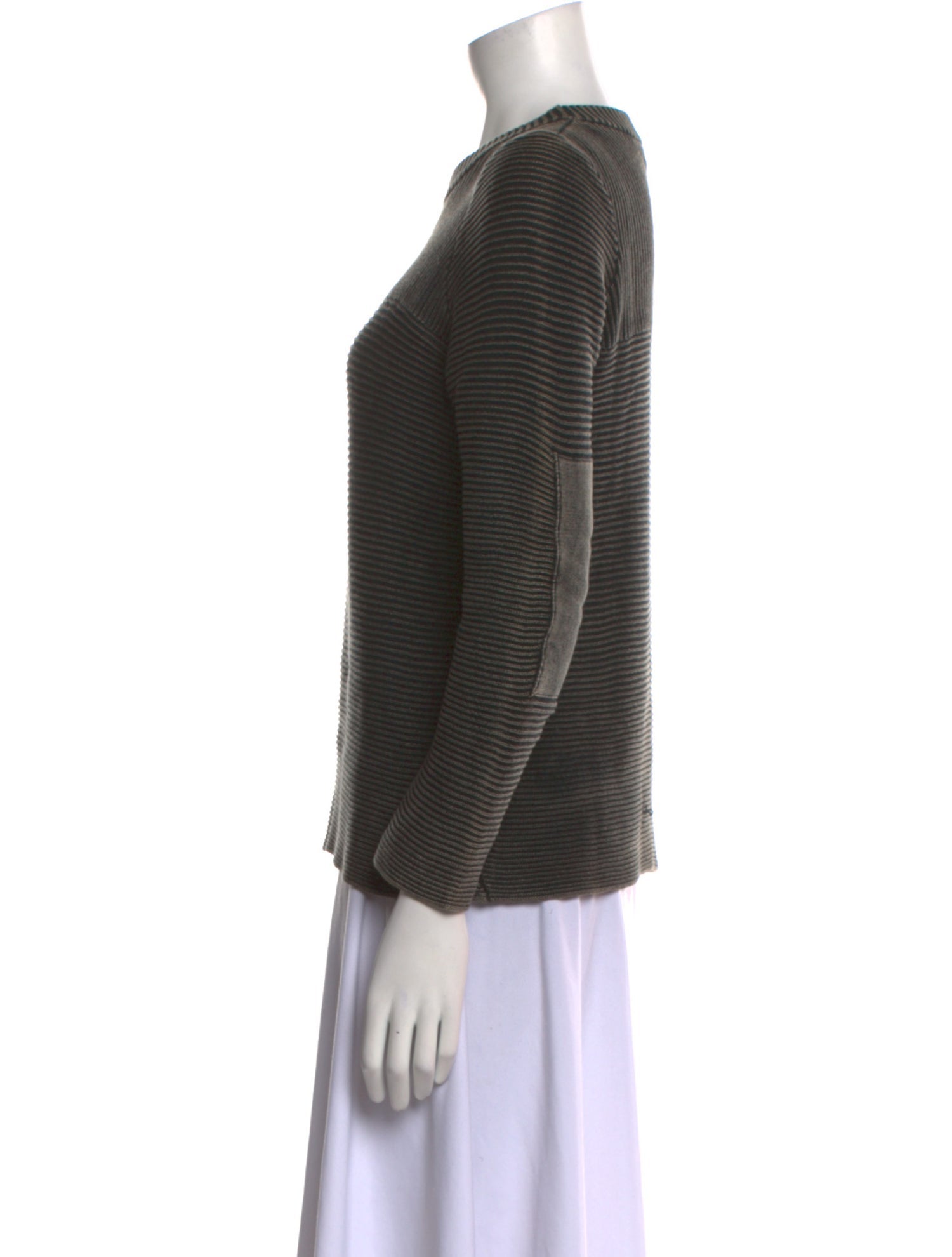 Kinross Cashmere Linen Crew Neck Sweater