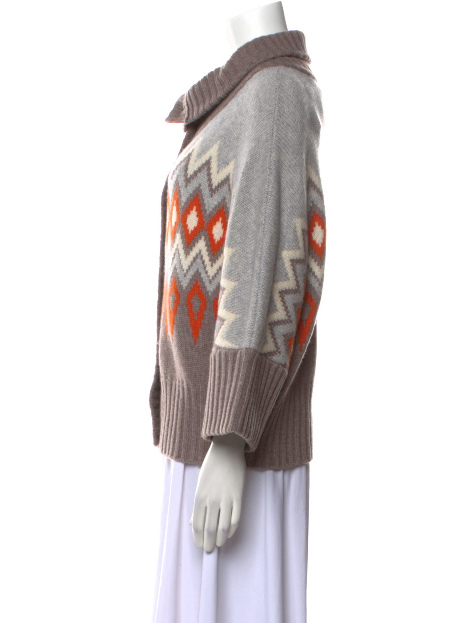 Kinross Cashmere Wool Printed Sweater