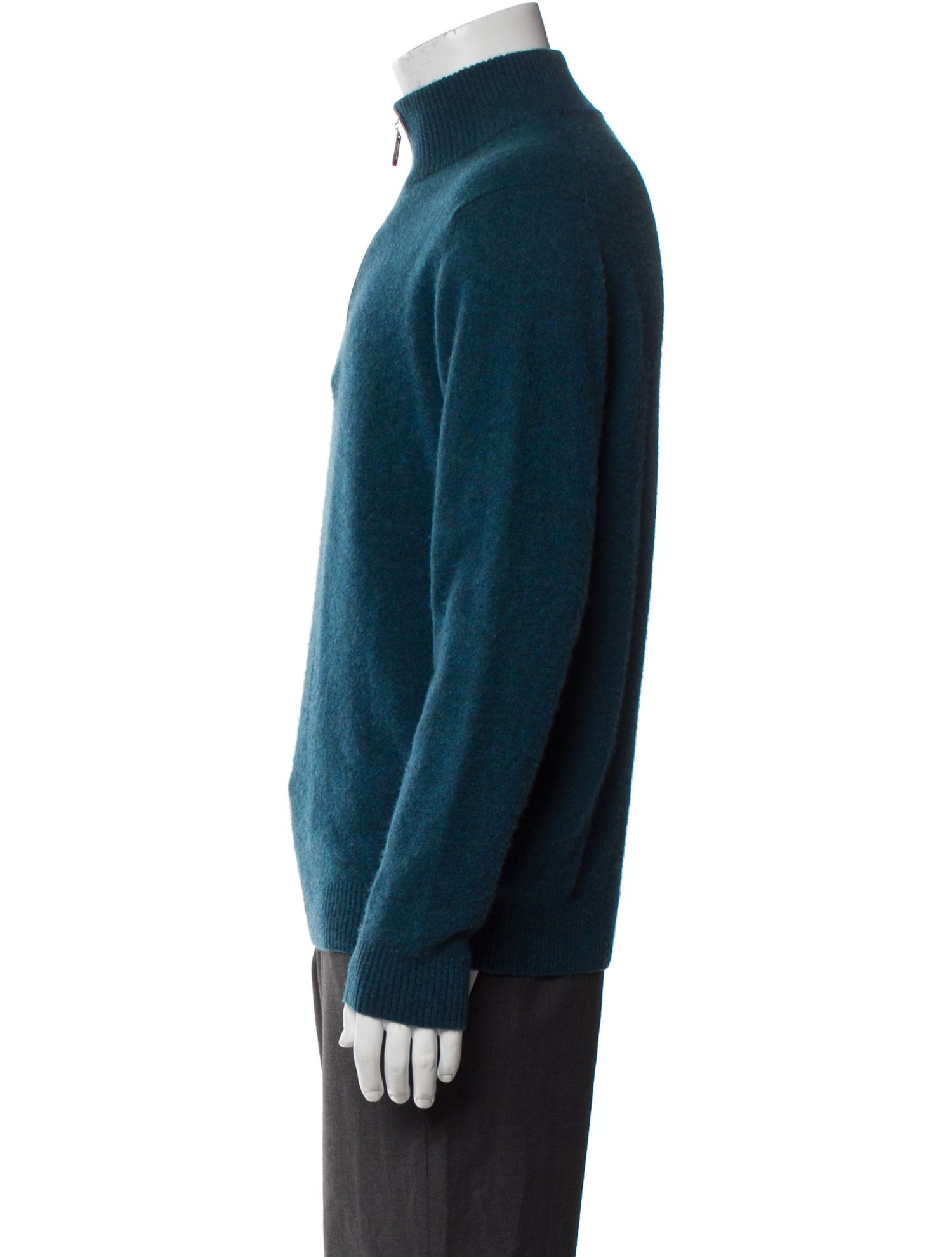Kinross Cashmere Cashmere Mock Neck Polo Sweater