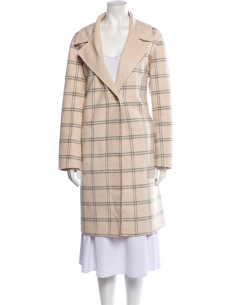 Kinross Cashmere Plaid Print Coat