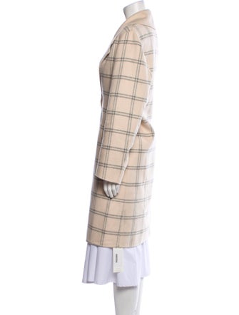 Kinross Cashmere Plaid Print Coat