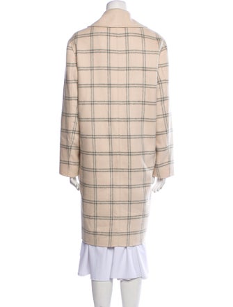 Kinross Cashmere Plaid Print Coat