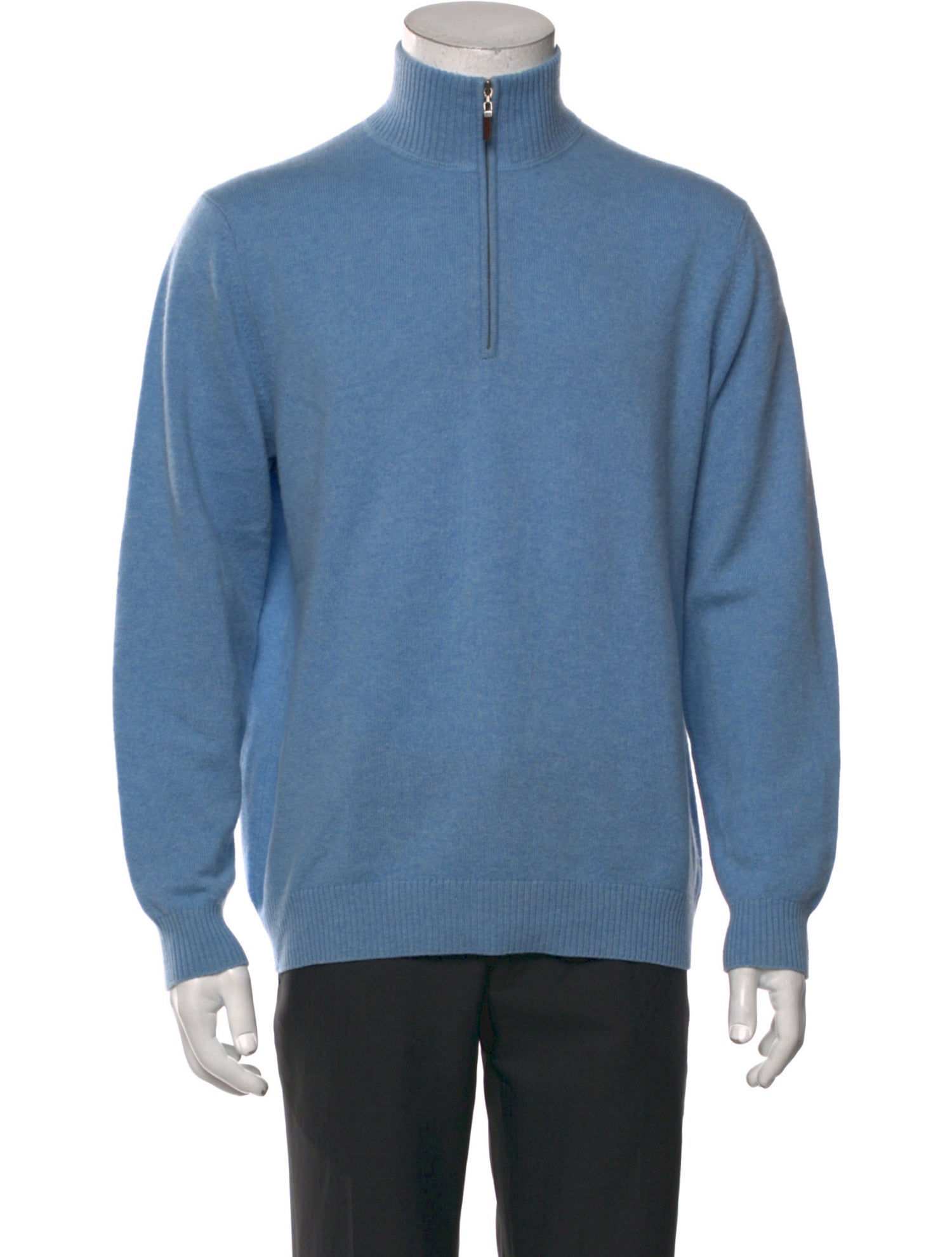 Kinross Cashmere Cashmere Turtleneck Polo Sweater