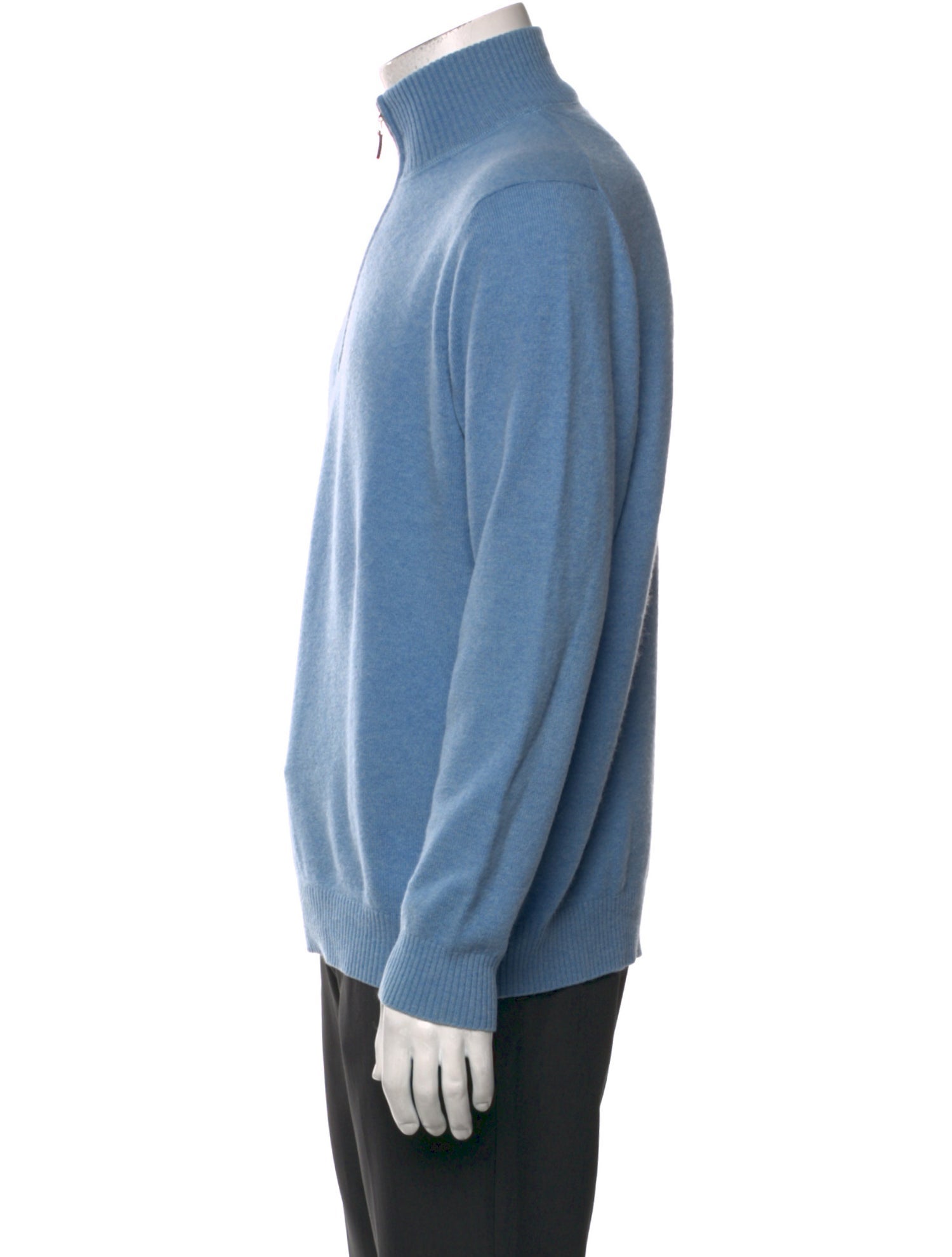 Kinross Cashmere Cashmere Turtleneck Polo Sweater