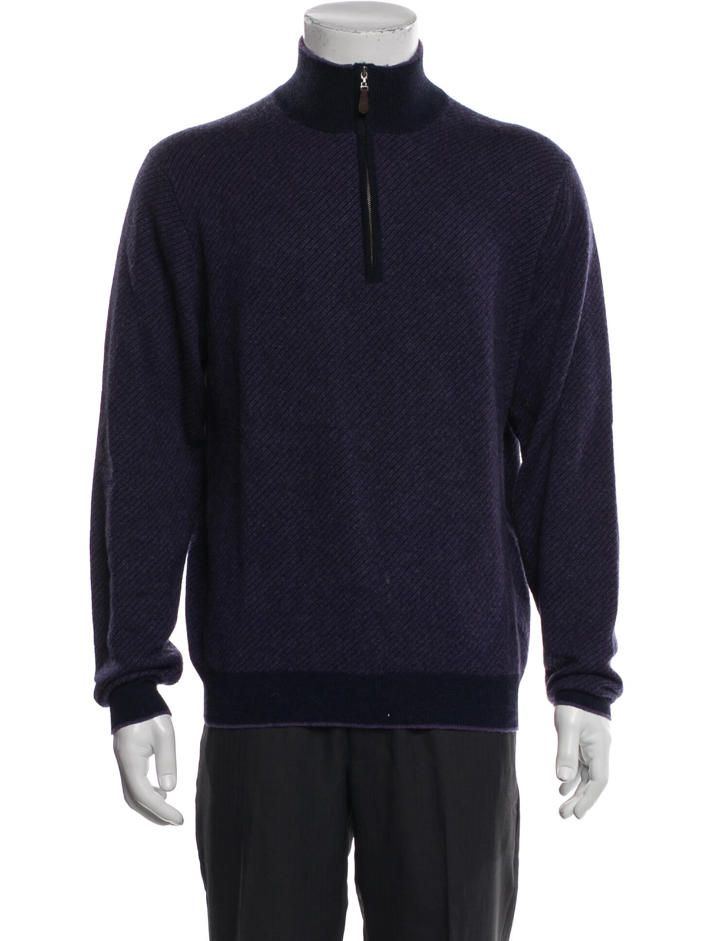 Kinross Cashmere Cashmere Turtleneck Polo Sweater