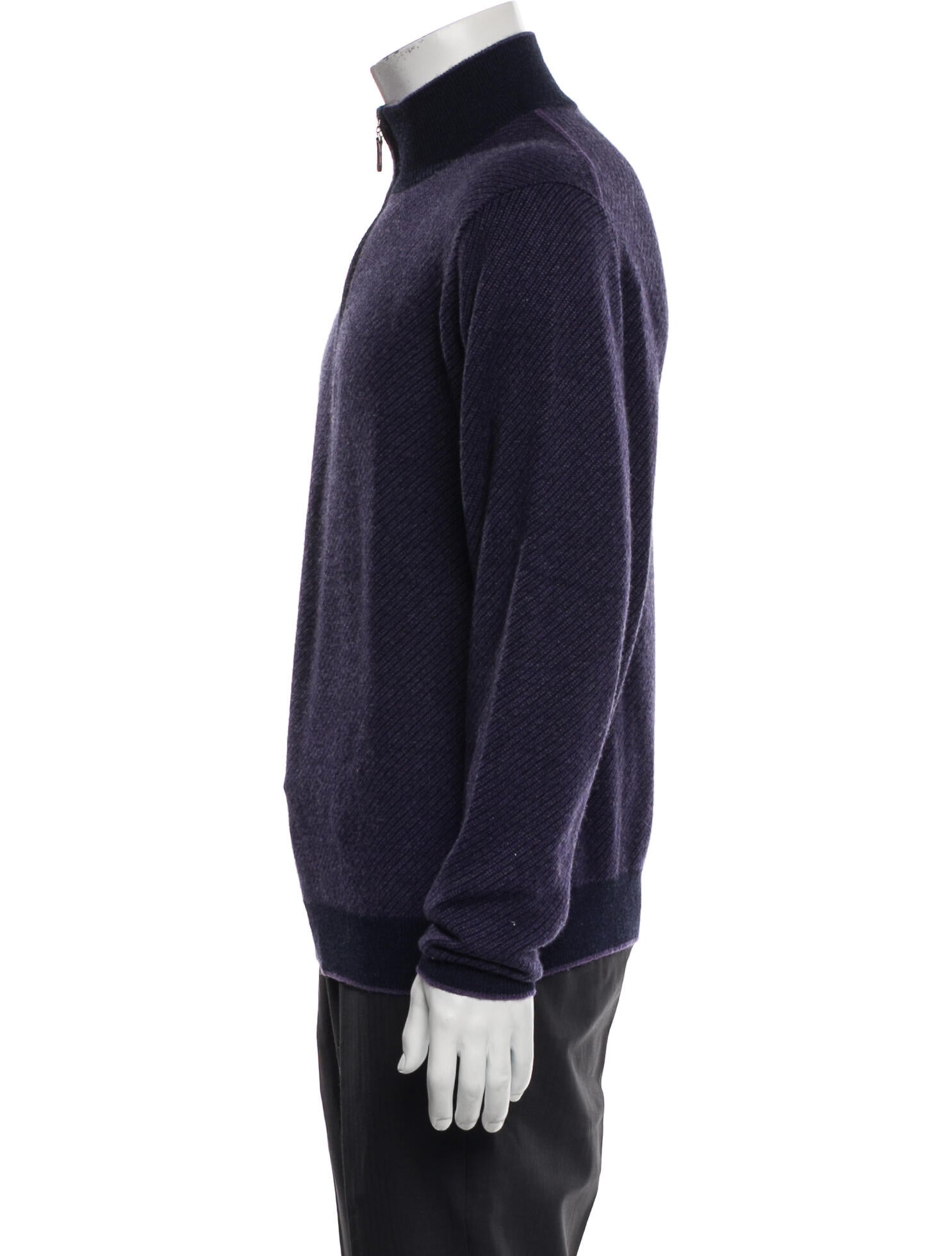 Kinross Cashmere Cashmere Turtleneck Polo Sweater