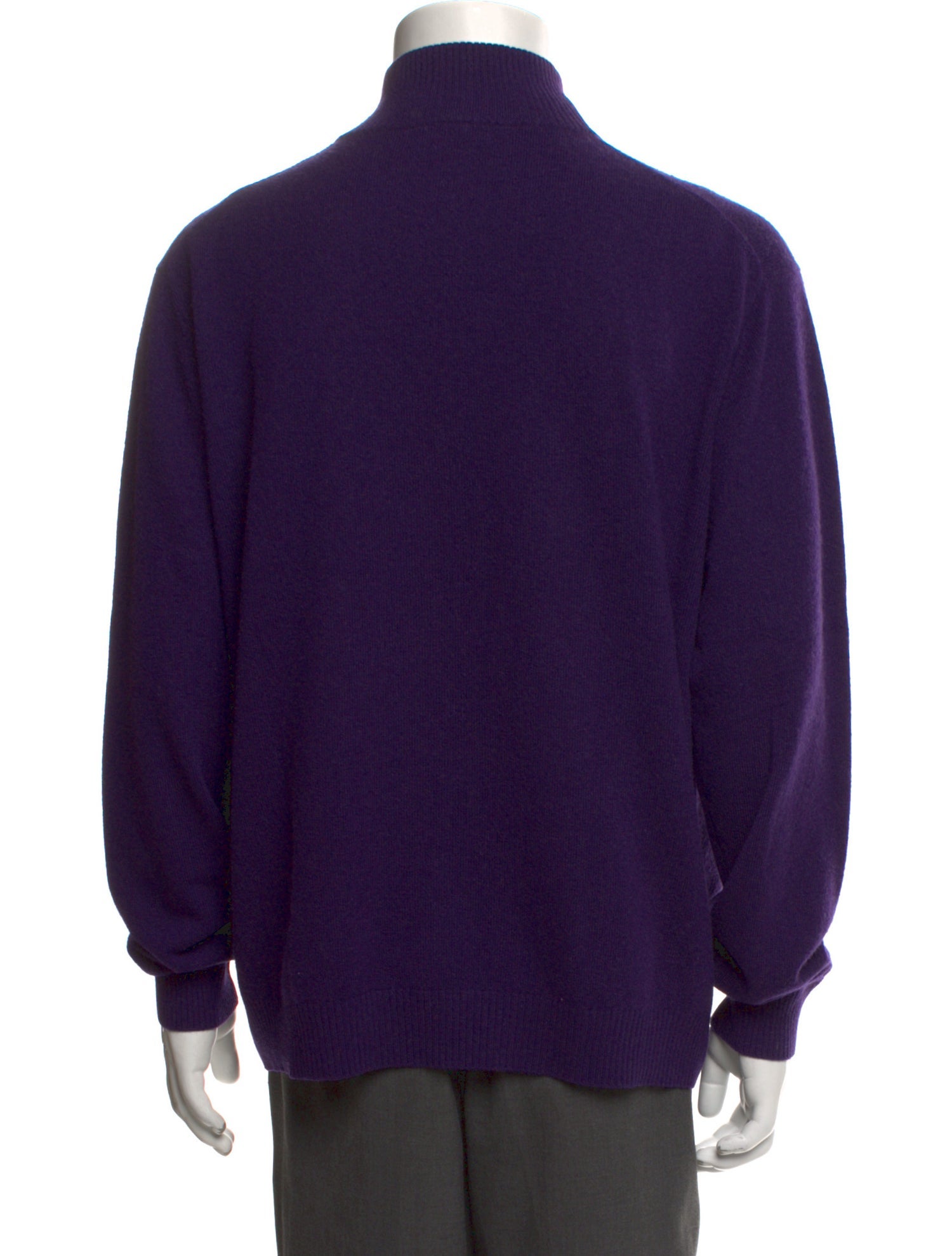 Kinross Cashmere Cashmere Mock Neck Polo Sweater