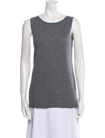 Kinross Cashmere Scoop Neck Sleeveless Top