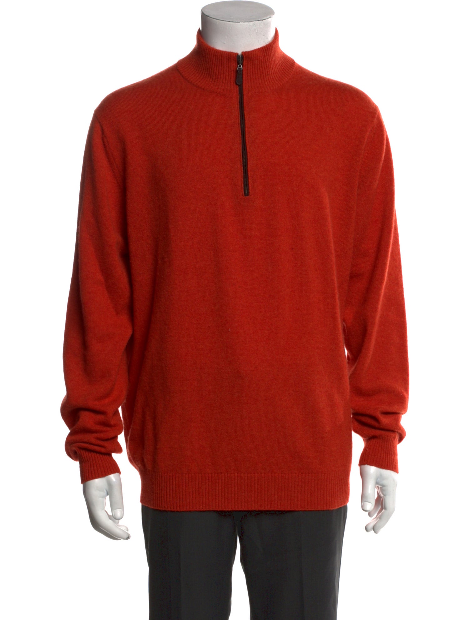 Kinross Cashmere Cashmere Mock Neck Polo Sweater