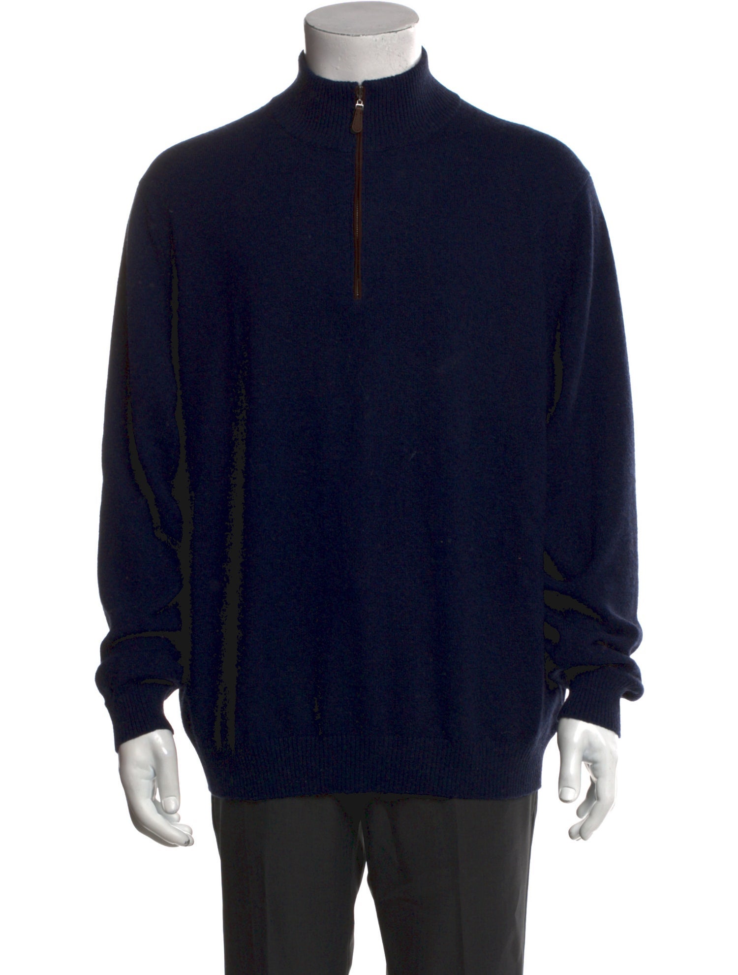 Kinross Cashmere Cashmere Mock Neck Polo Sweater