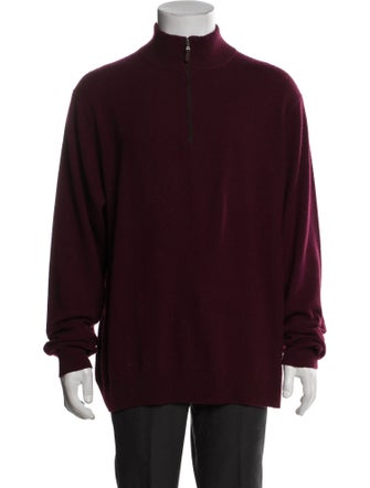 Kinross Cashmere Cashmere Turtleneck Polo Sweater