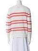 Kinross Cashmere Linen Striped Sweater