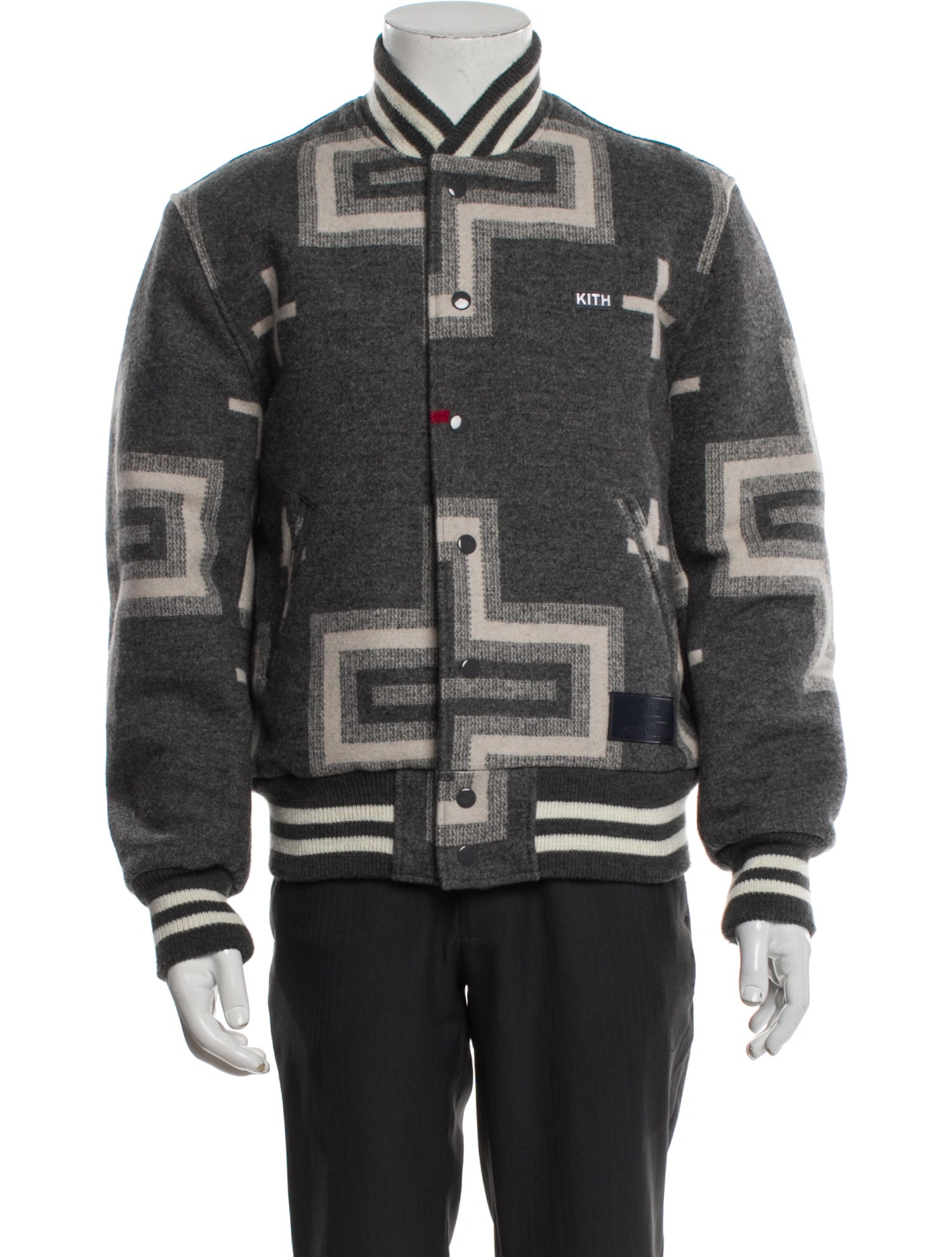 KITH x Pendleton Virgin Wool Printed Varsity Jacket
