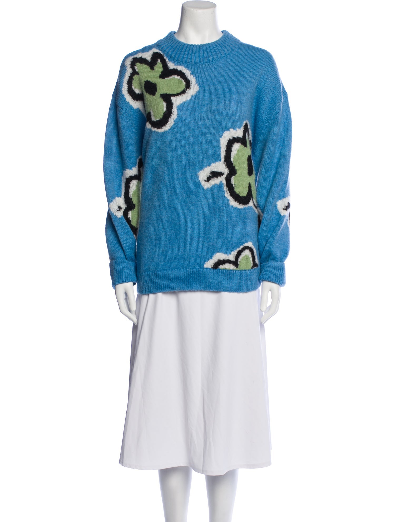 Kitri Printed Mock Neck Sweater