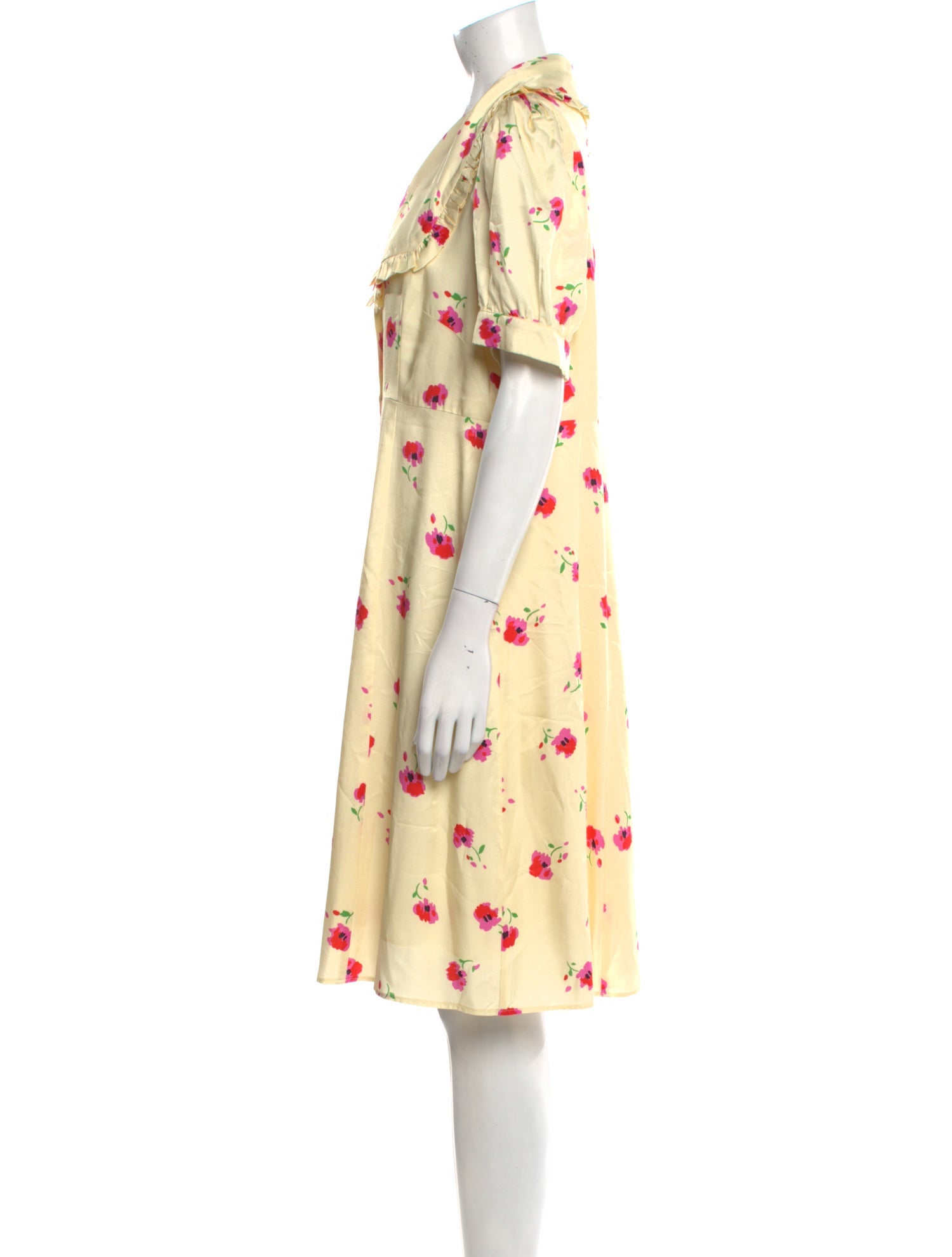 Kitri Floral Print Knee-Length Dress