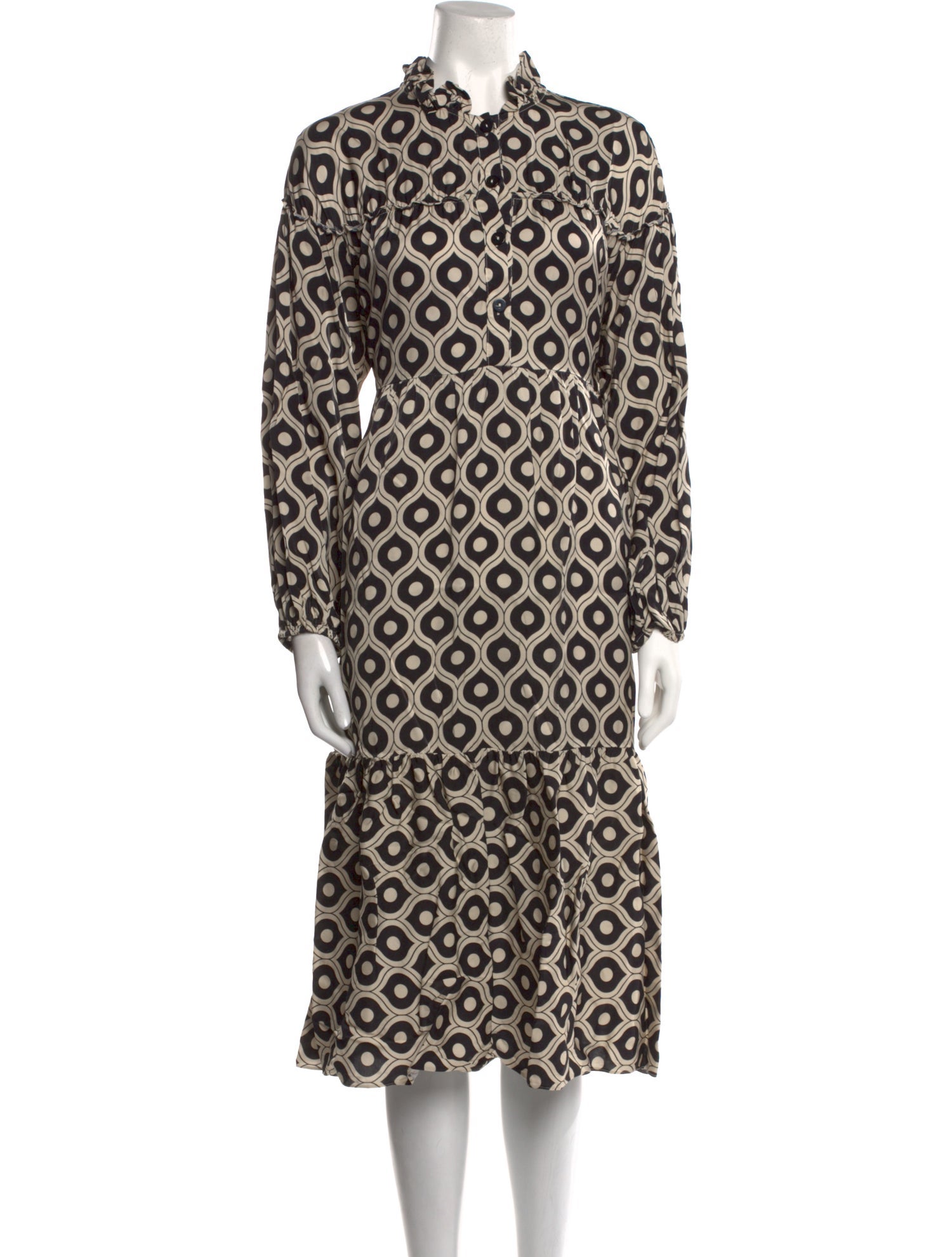 Kitri Silk Midi Length Dress