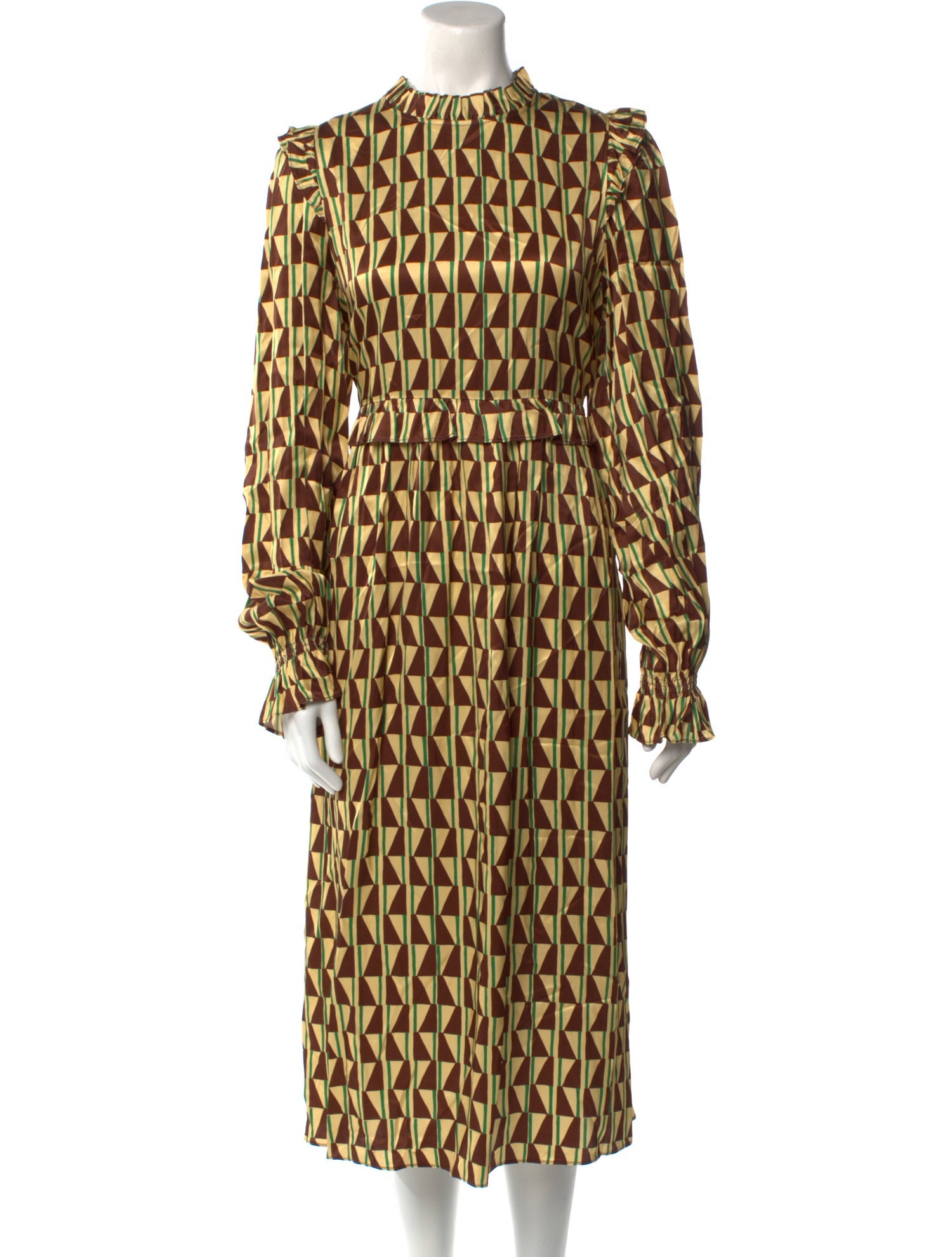 Kitri Printed Midi Length Dress w/ Tags