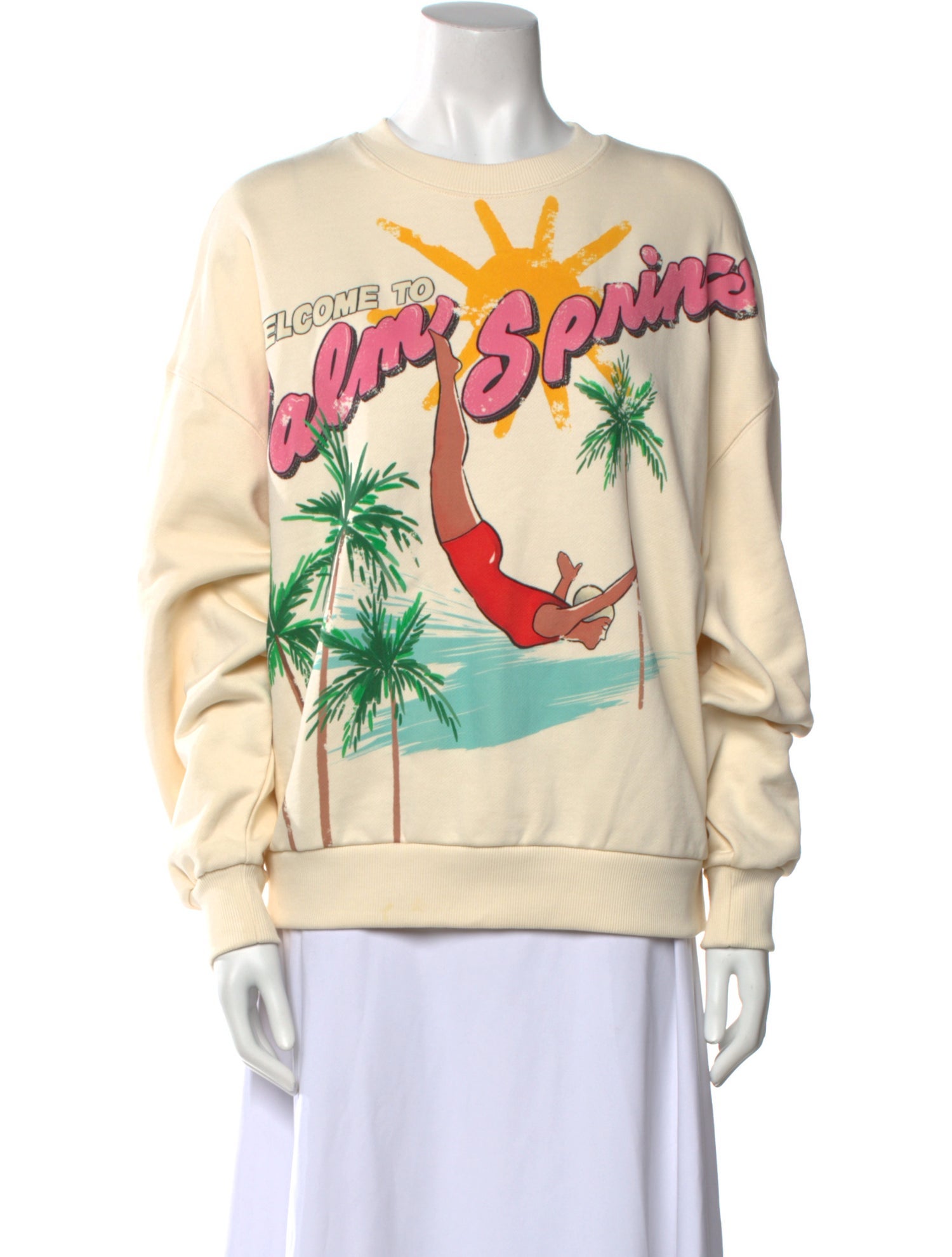 Kitri Graphic Print Crew Neck Sweatshirt