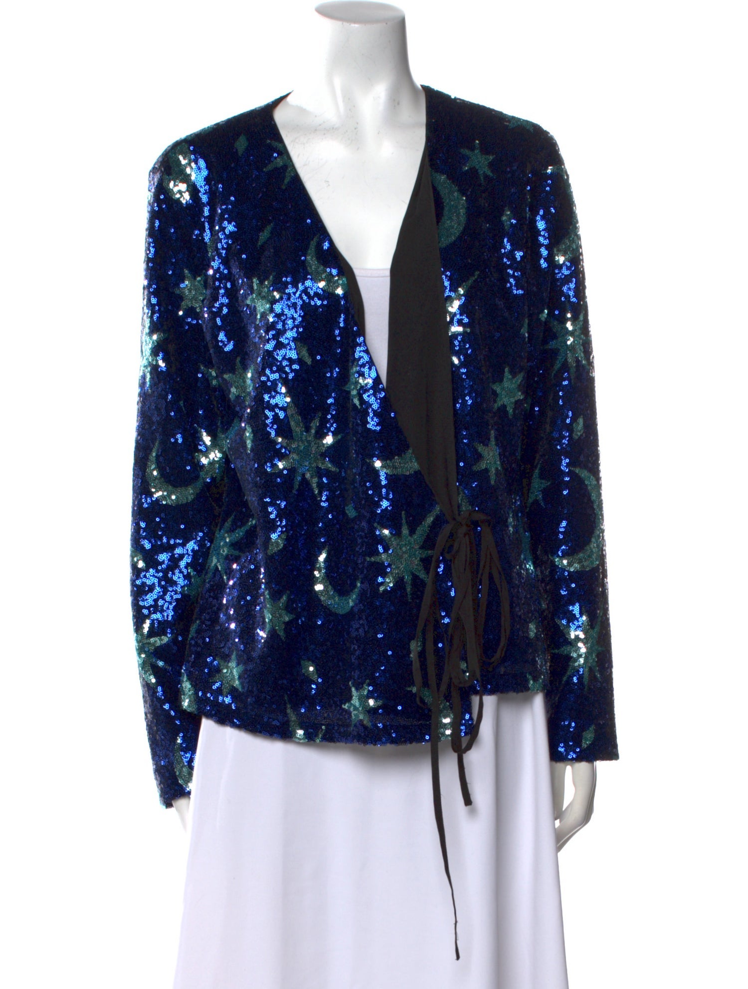 Kitri Sequin Printed Blouse
