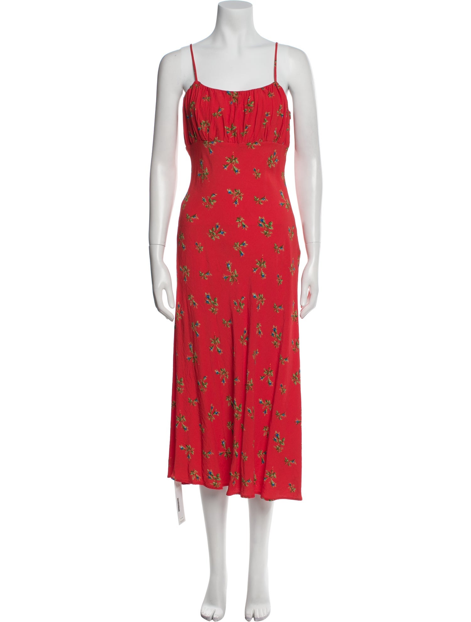 Kitri Floral Print Midi Length Dress