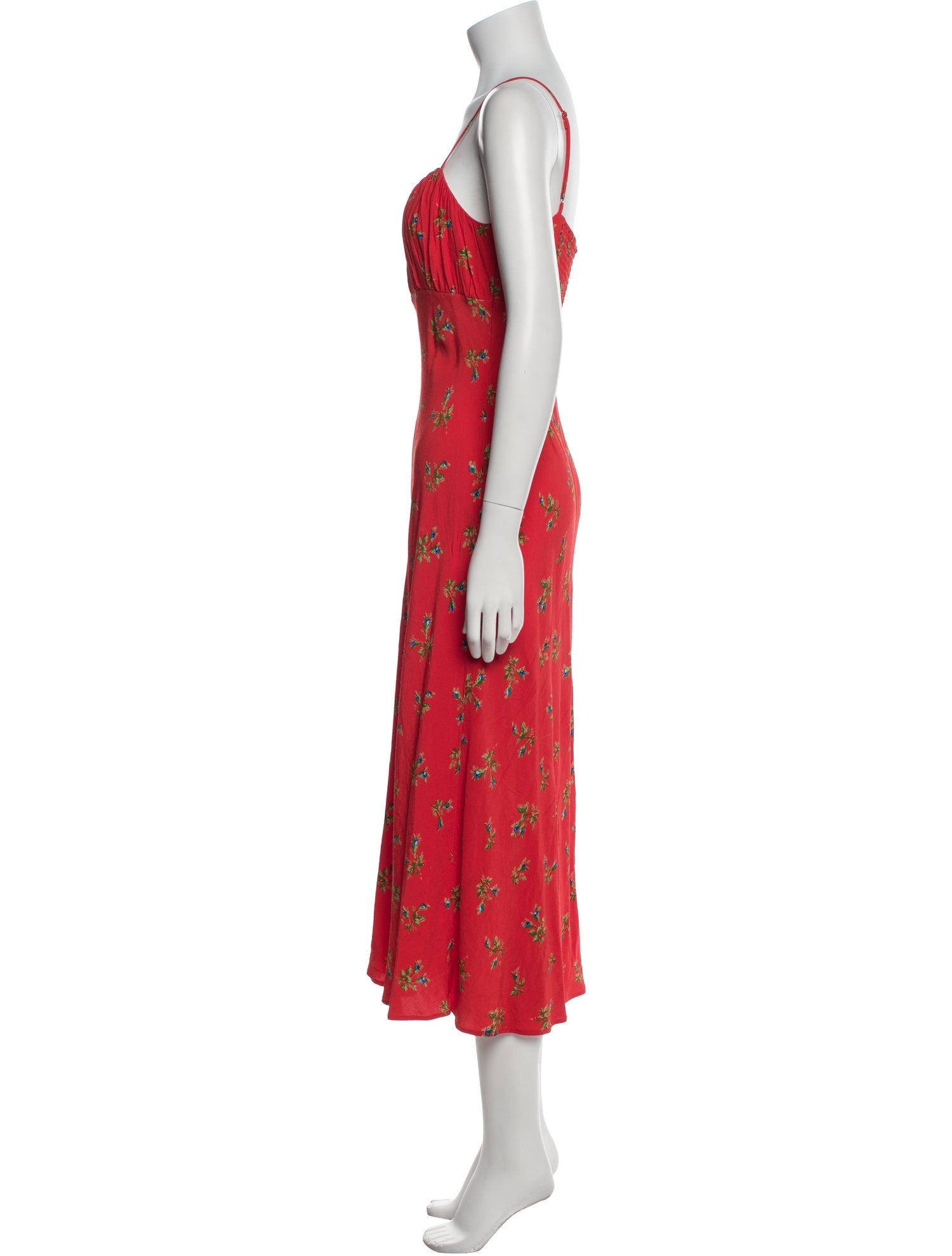 Kitri Floral Print Midi Length Dress