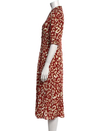 Kitri Animal Print Midi Length Dress