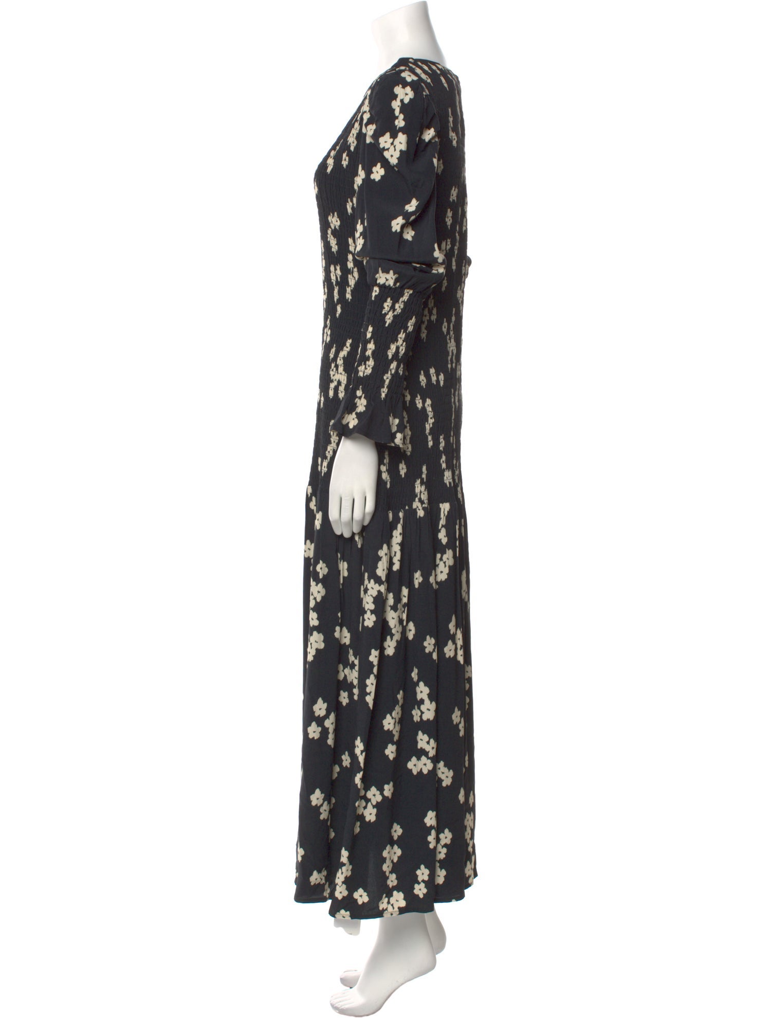 Kitri Floral Print Long Dress w/ Tags