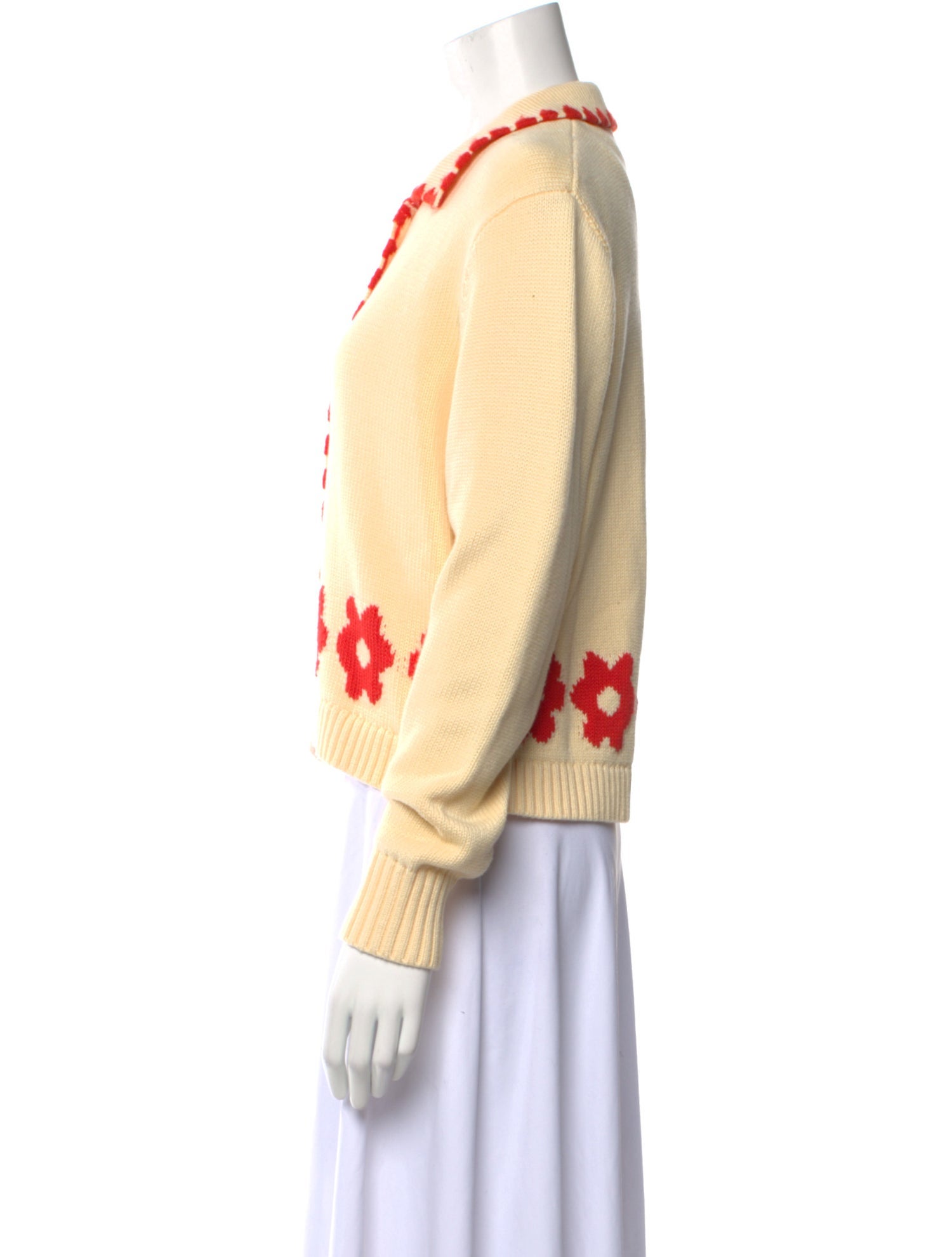 Kitri Printed Crew Neck Sweater