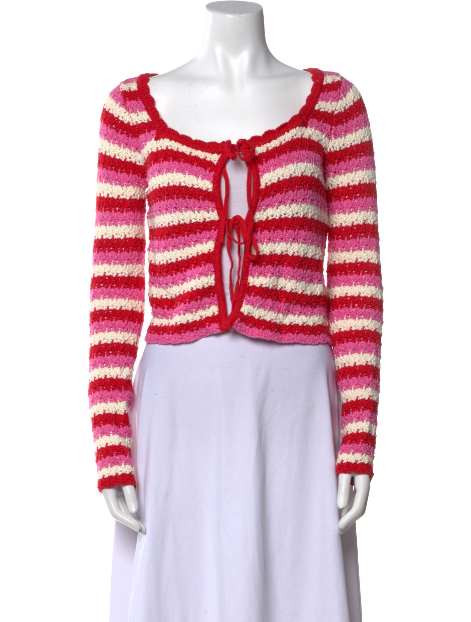 Kitri Striped Scoop Neck Sweater