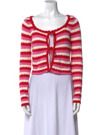 Kitri Striped Scoop Neck Sweater