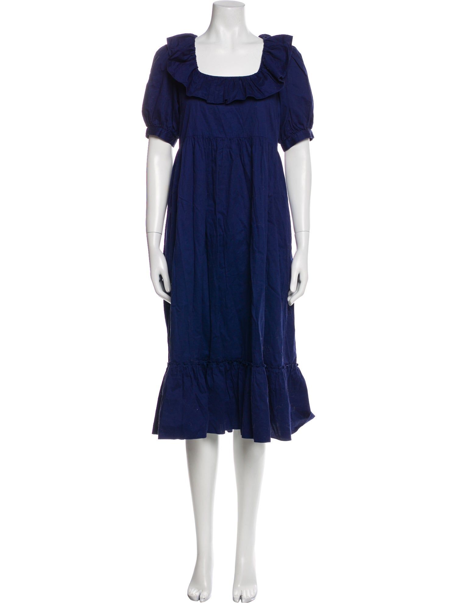 Kitri Square Neckline Knee-Length Dress