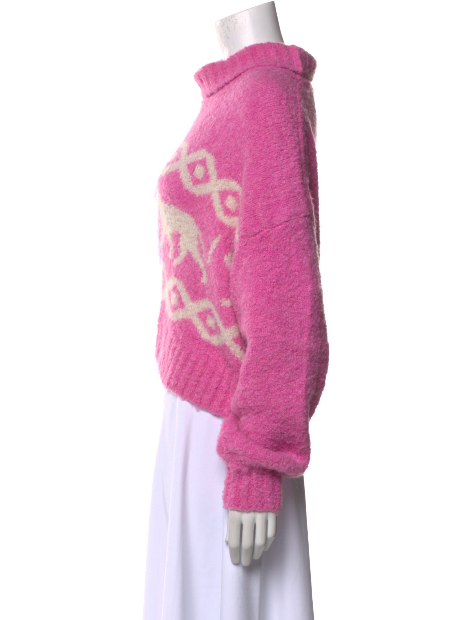 Kitri Printed Turtleneck Sweater